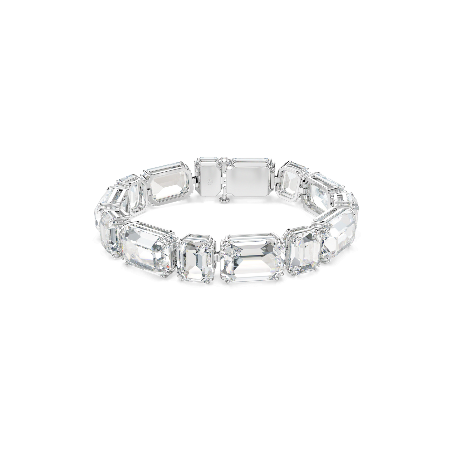 Millenia bracelet, Octagon cut, White, Rhodium plated 5705770