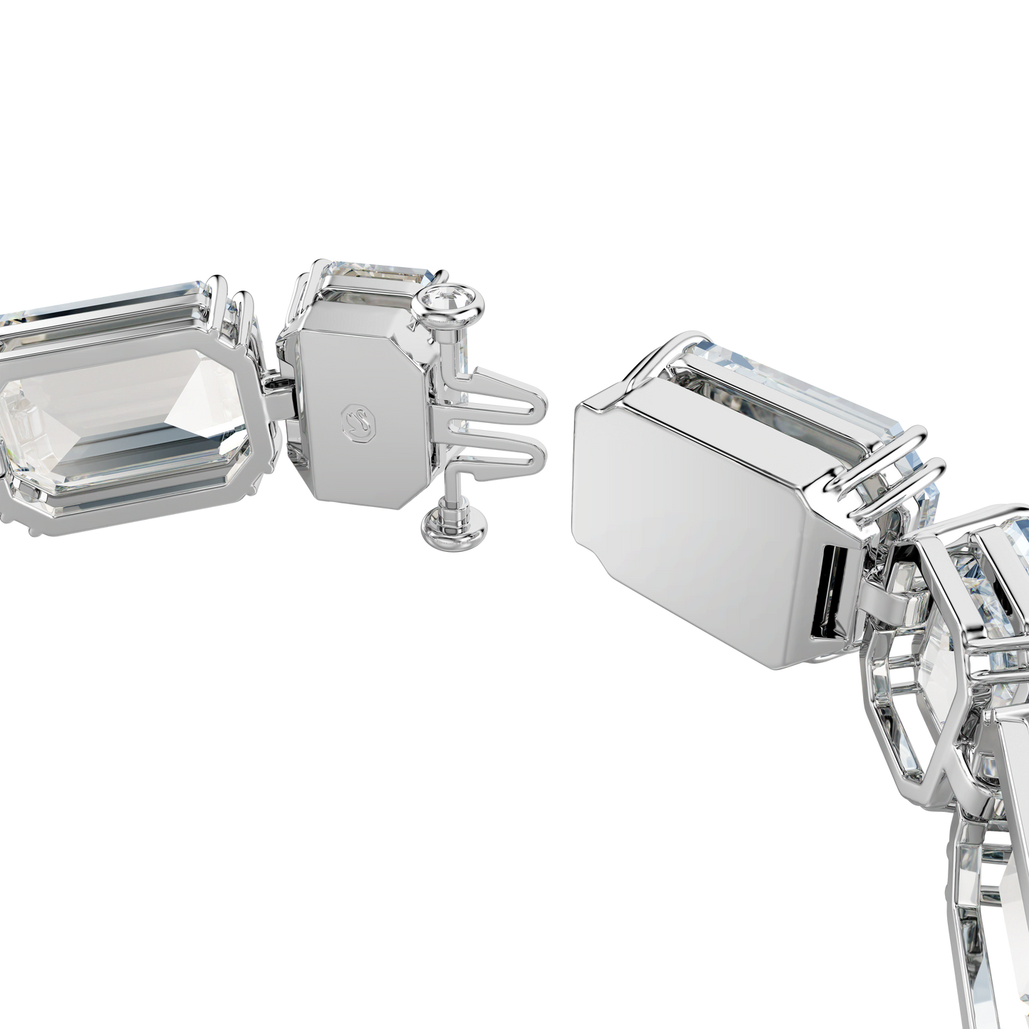 Millenia bracelet, Octagon cut, White, Rhodium plated 5705770