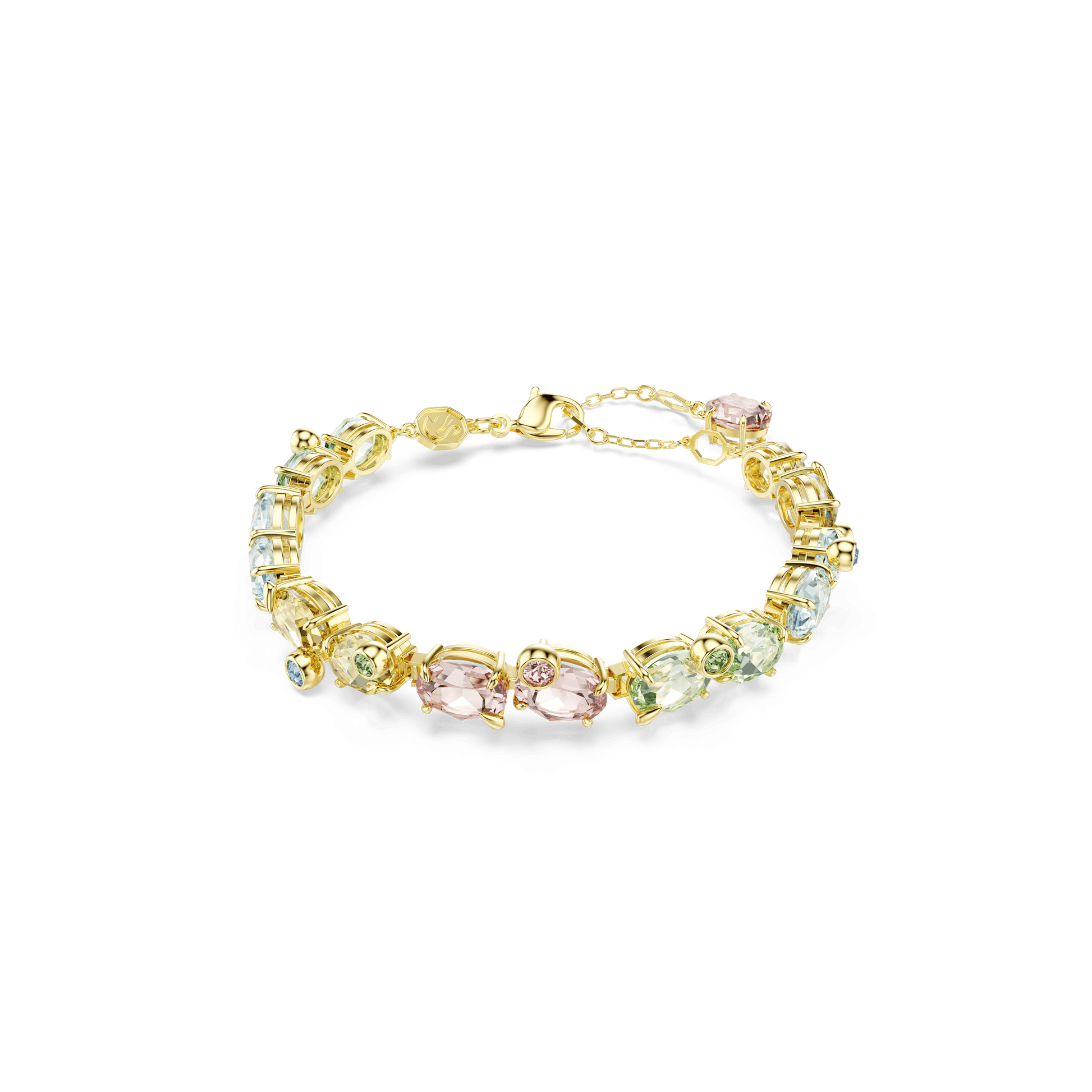 Gema bracelet, Mixed cuts, Multicolored, Gold-tone plated 5705808
