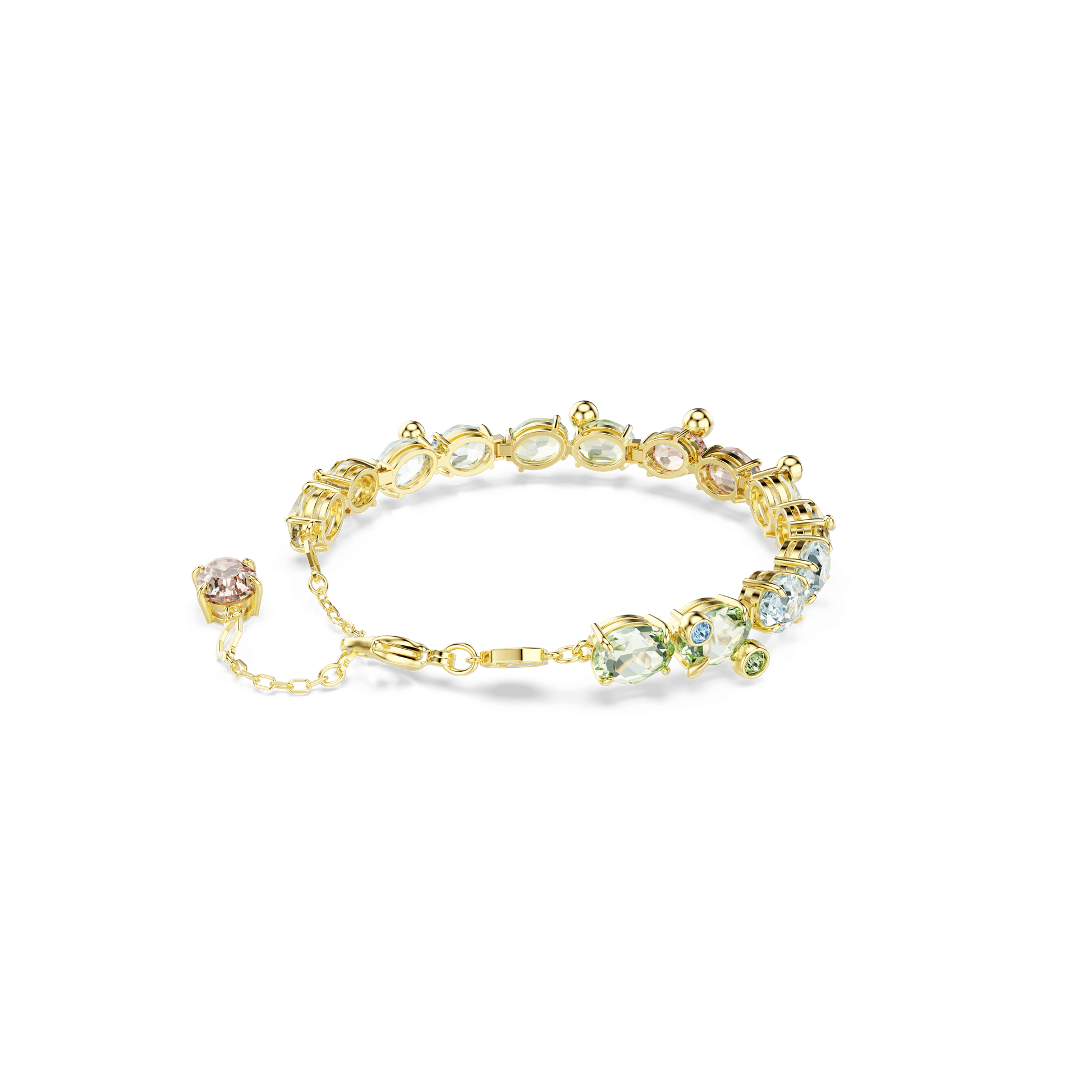 Gema bracelet, Mixed cuts, Multicolored, Gold-tone plated 5705808