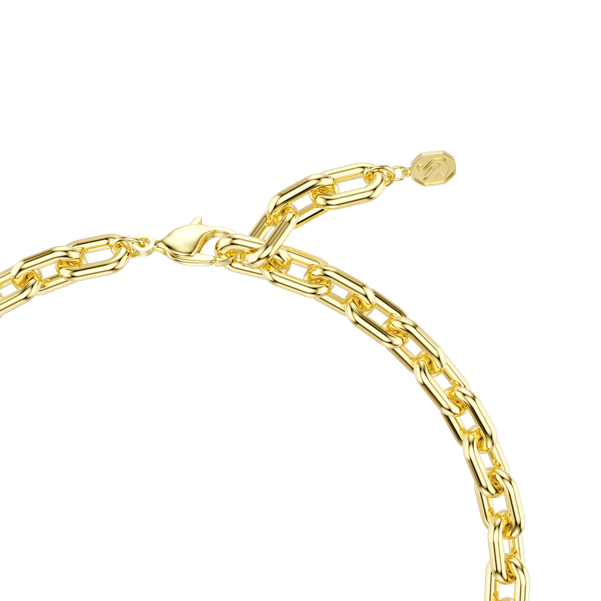 Idyllia necklace, Mixed cuts, Flower, Multicolored, Gold-tone plated 5709030