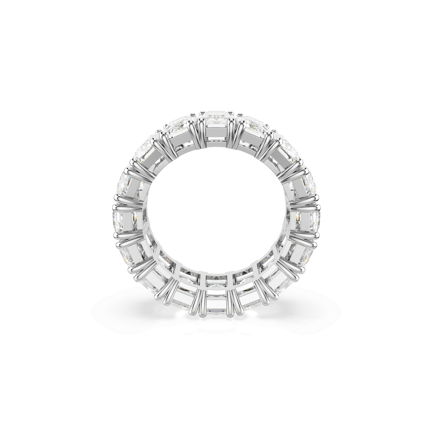 Matrix Vittore ring, Baguette cut, White, Rhodium plated 5709275