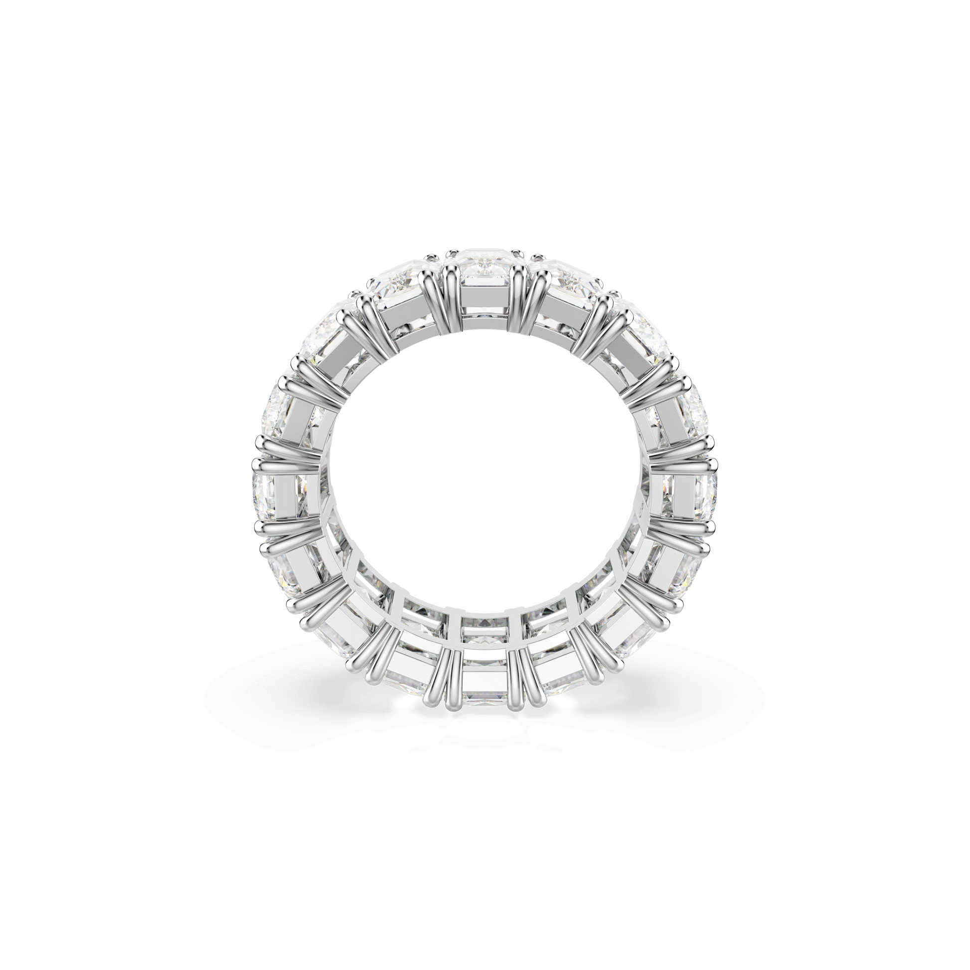 Matrix Vittore ring, Baguette cut, White, Rhodium plated 5709275
