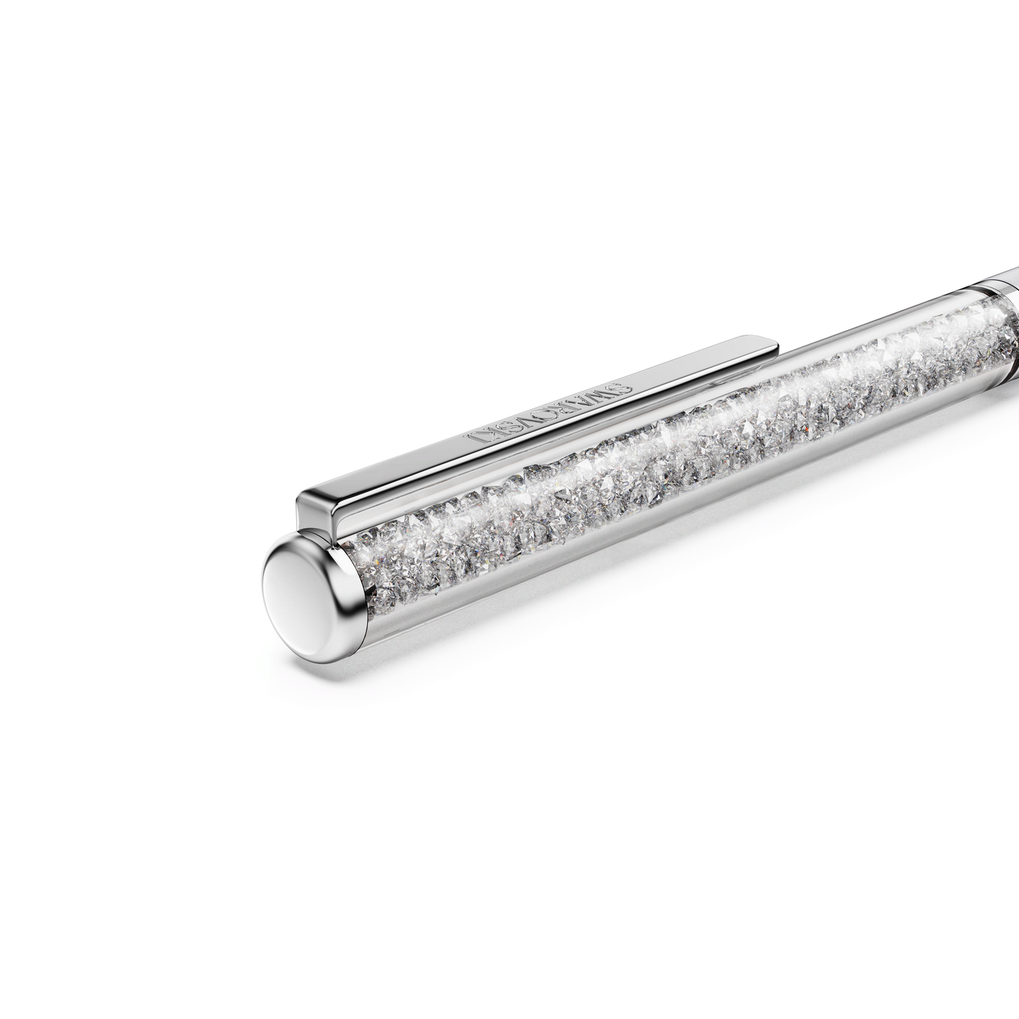 Crystalline ballpoint pen, Gray, Gray lacquered, Chrome Plated 5709613
