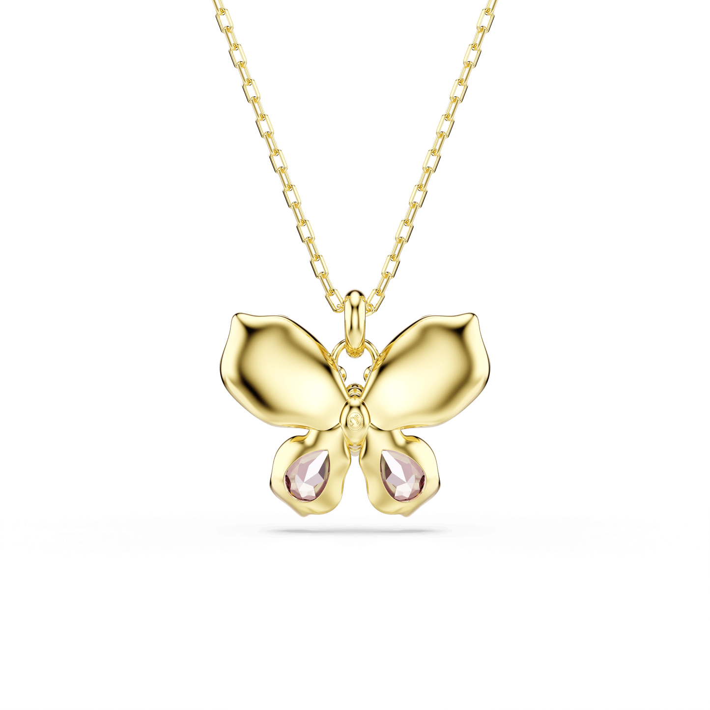 Idyllia pendant, Mixed cuts, Pavé, Butterfly, Multicolored, Gold-tone plated 5709950