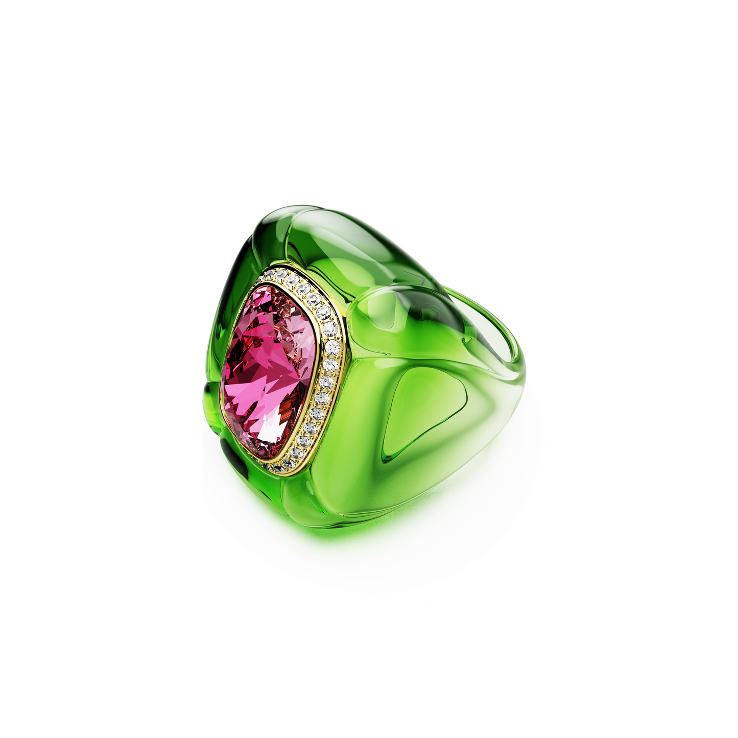 Dulcis cocktail ring, Cushion cut, Pavé, Multicolored 5709971
