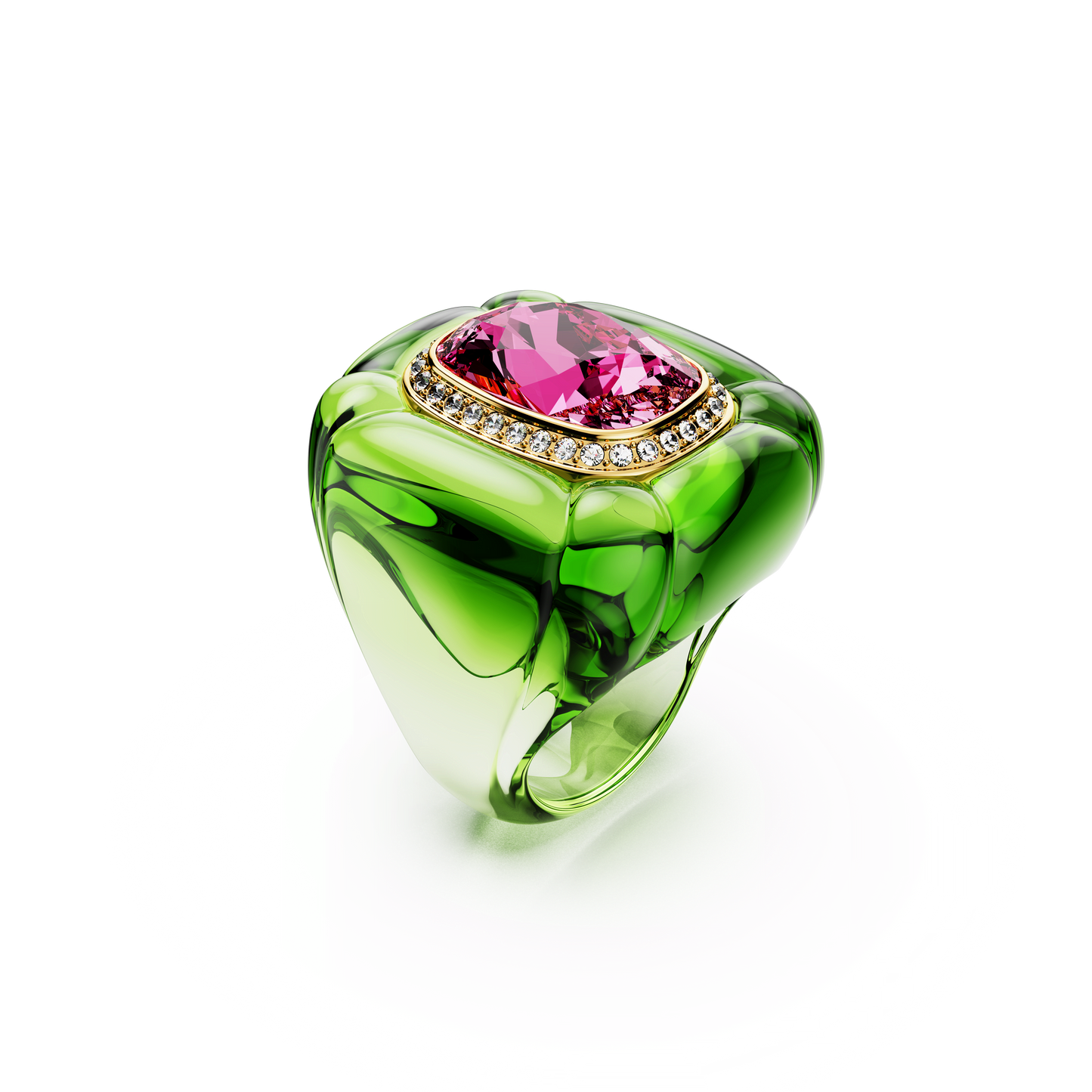 Dulcis cocktail ring, Cushion cut, Pavé, Multicolored 5709972
