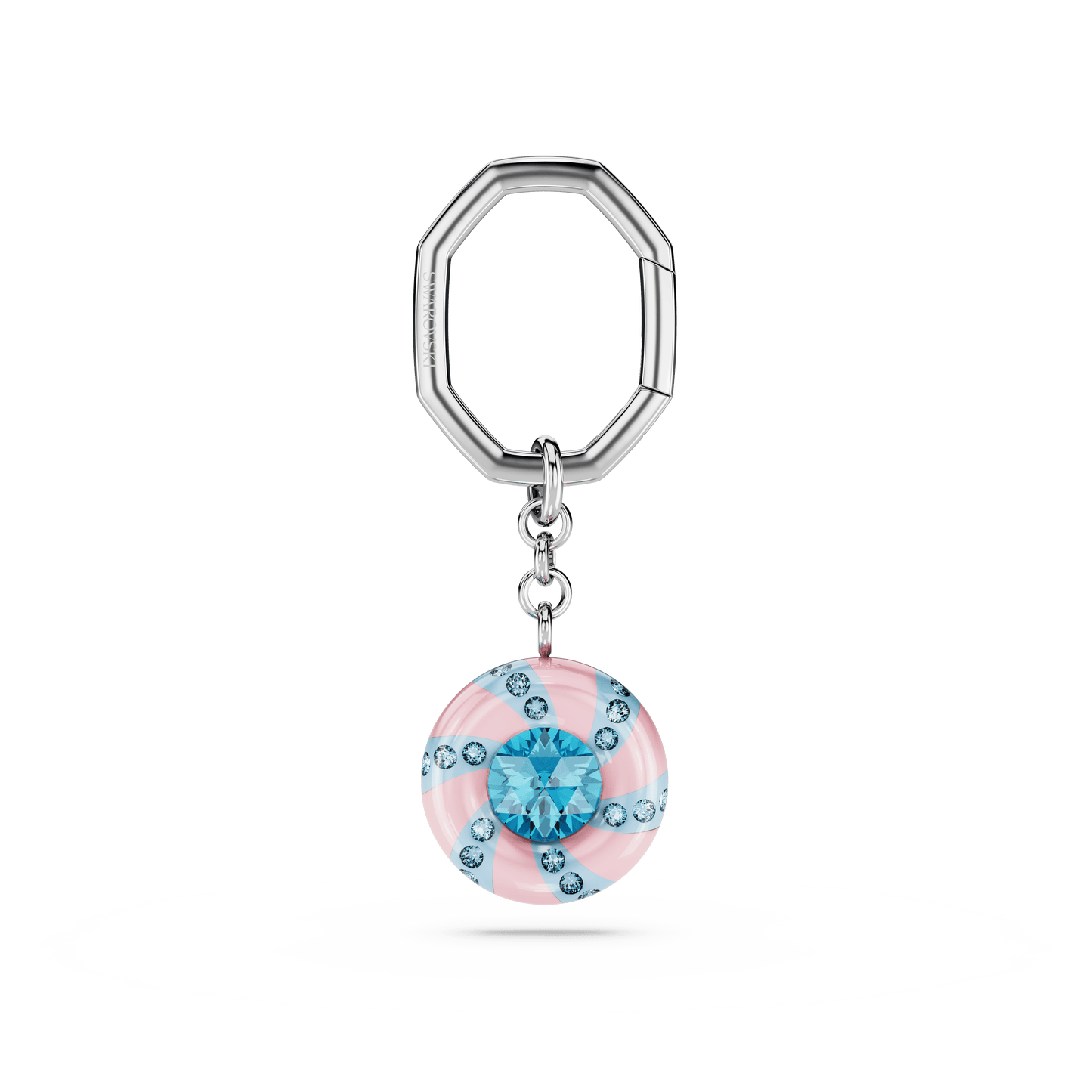 Key ring, Round cut, Multicolored, Rhodium plated 5713885