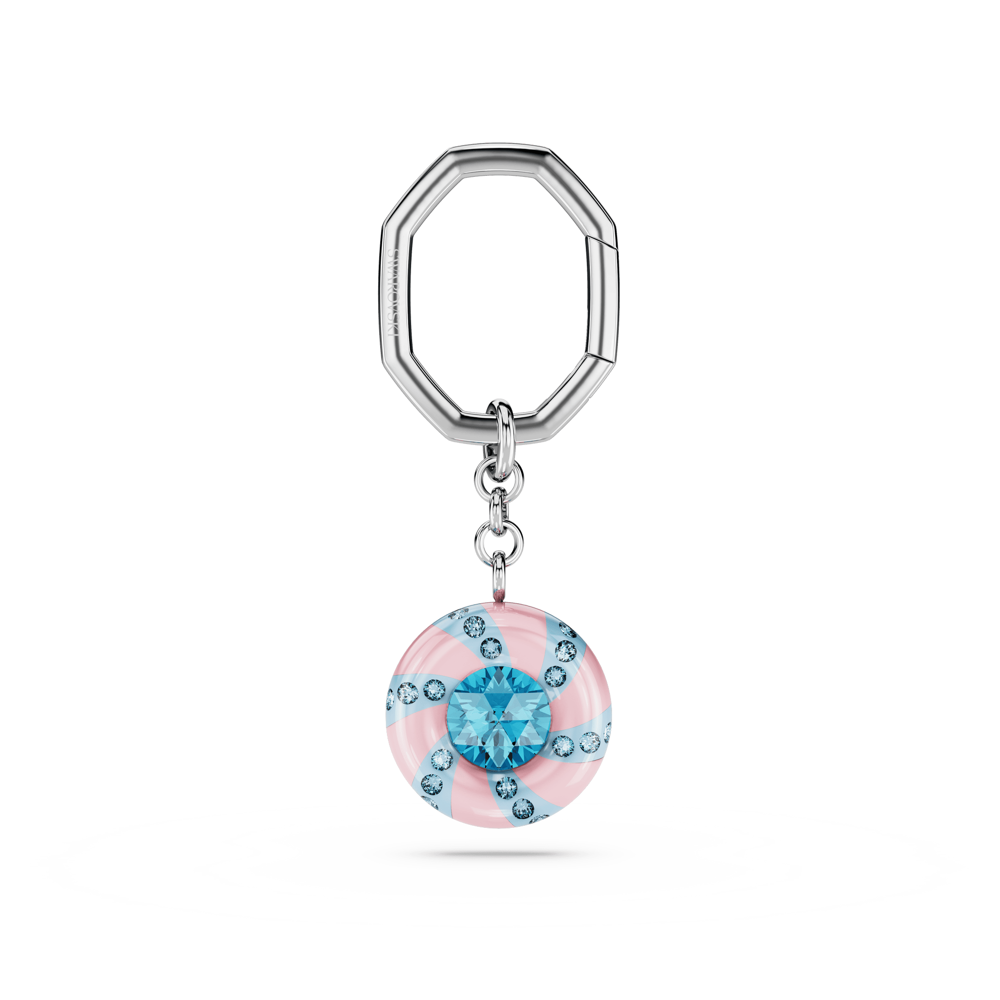 Key ring, Round cut, Multicolored, Rhodium plated 5713885