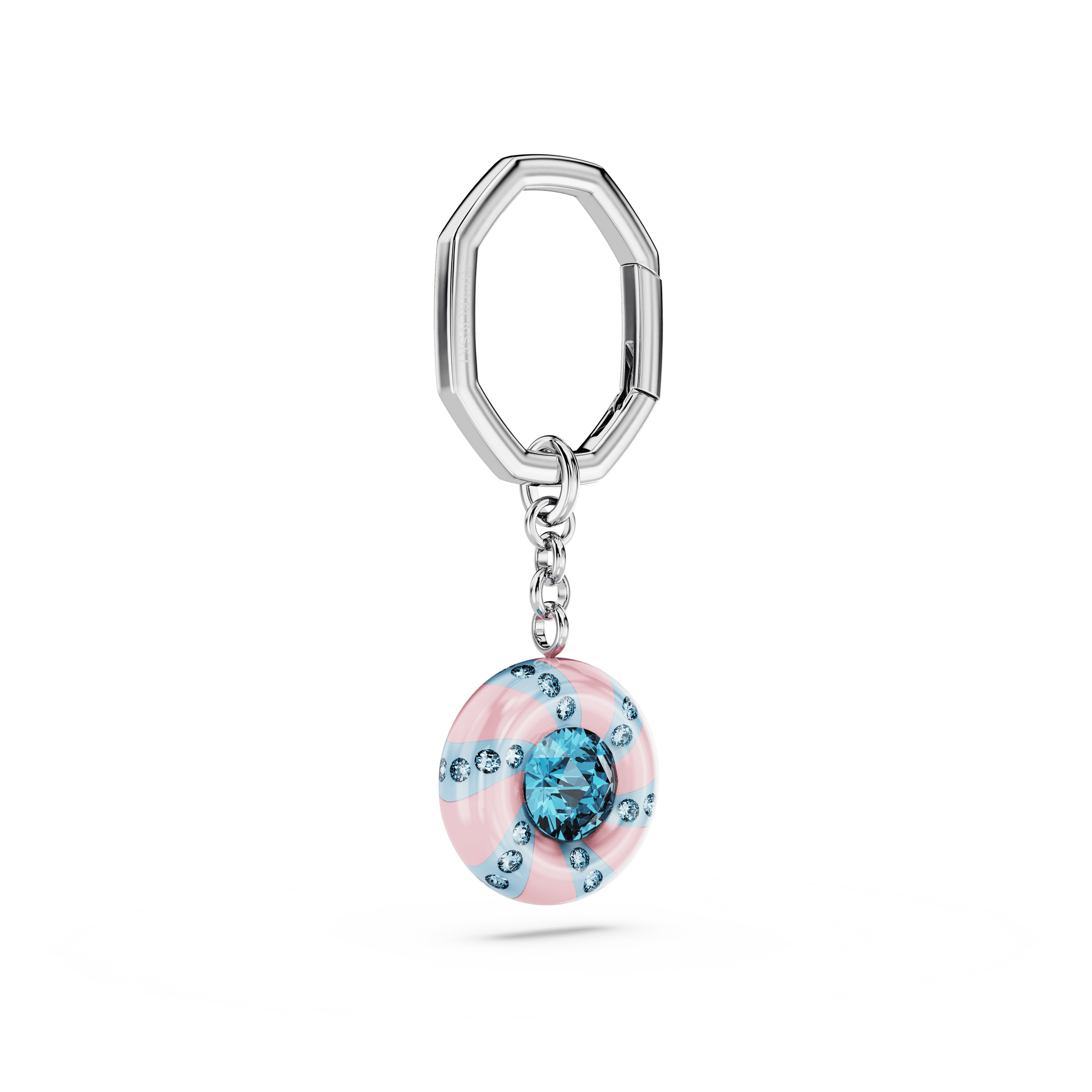 Key ring, Round cut, Multicolored, Rhodium plated 5713885
