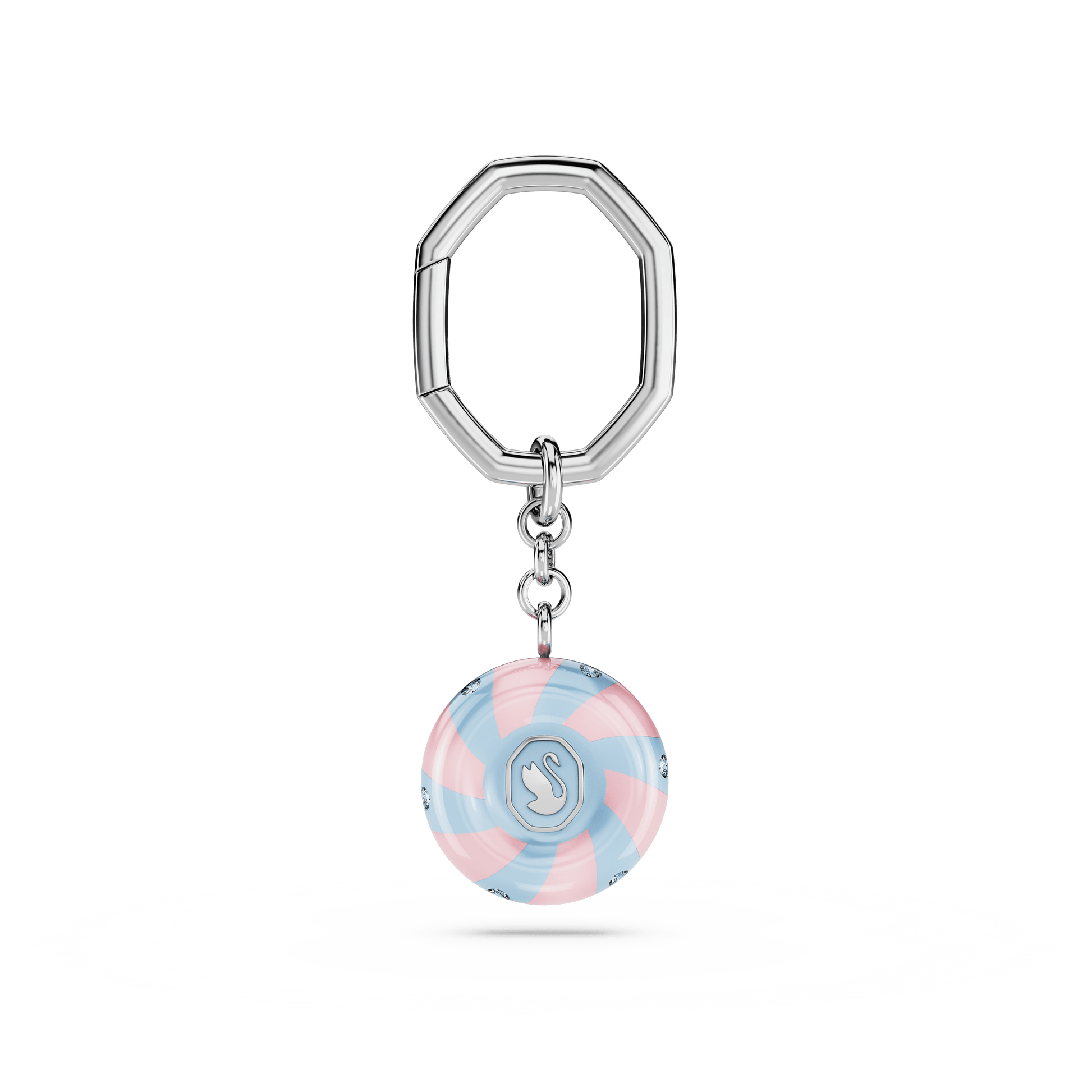 Key ring, Round cut, Multicolored, Rhodium plated 5713885