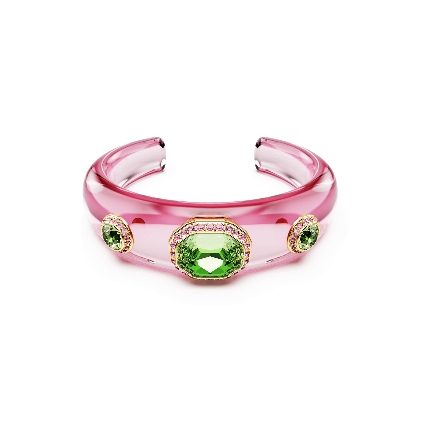 Dulcis cuff, Mixed cuts, Multicolored, Gold-tone plated 5714382