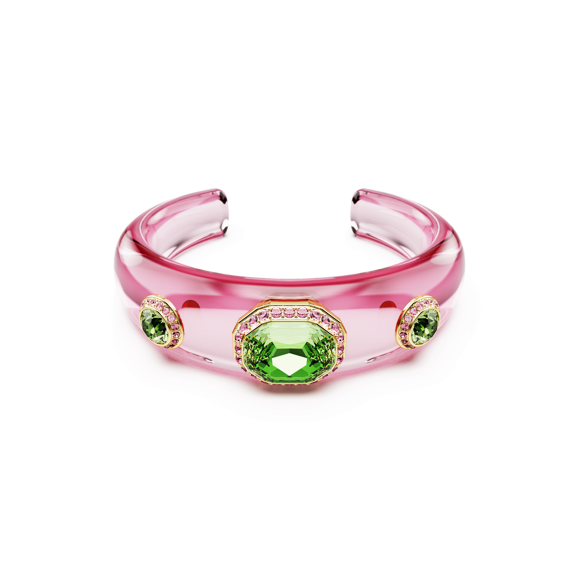 Dulcis cuff, Mixed cuts, Multicolored, Gold-tone plated 5714382