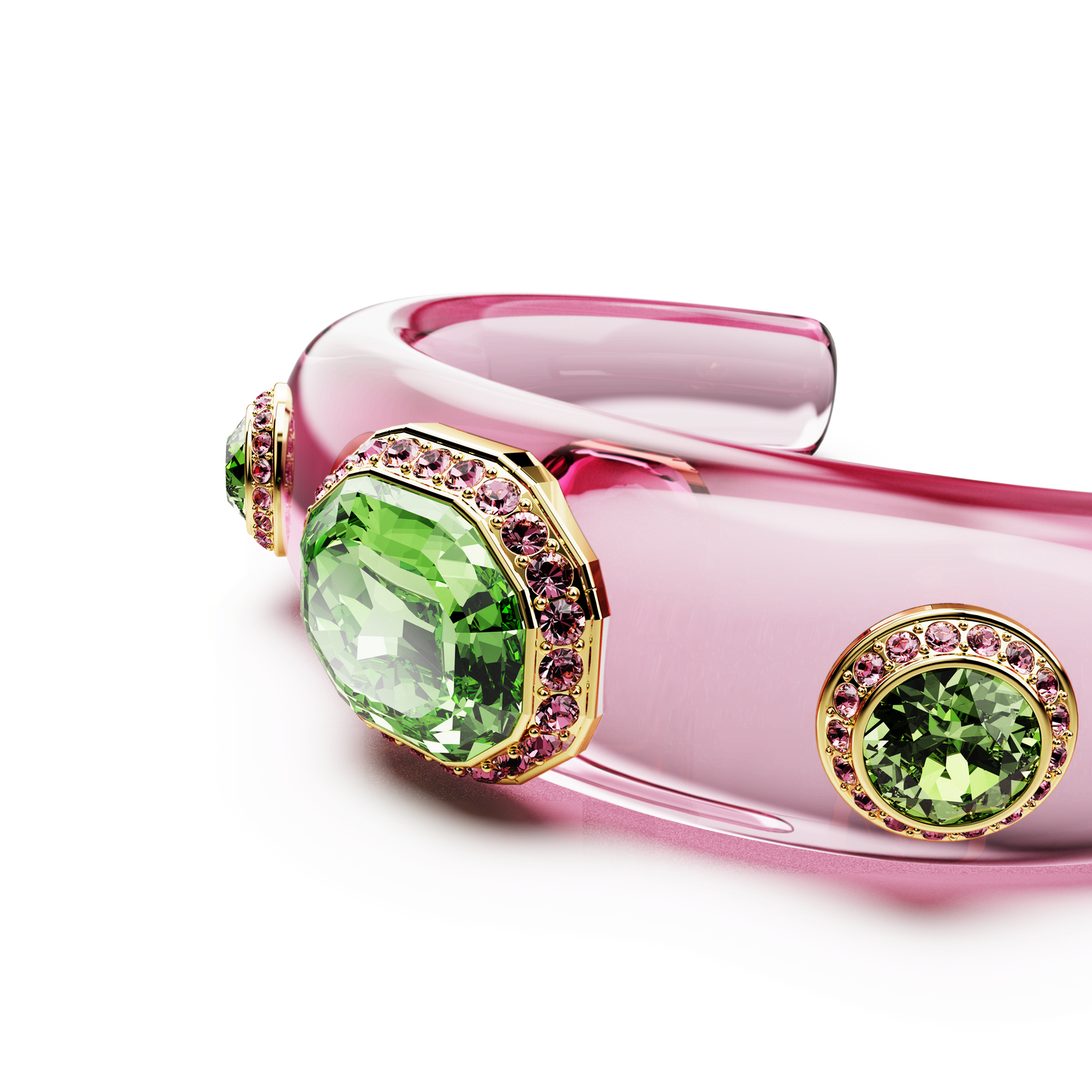 Dulcis cuff, Mixed cuts, Multicolored, Gold-tone plated 5714382