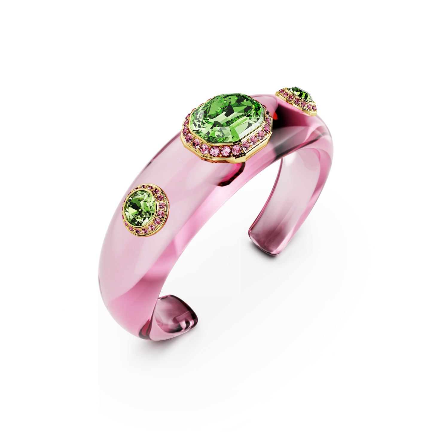 Dulcis cuff, Mixed cuts, Multicolored, Gold-tone plated 5714382