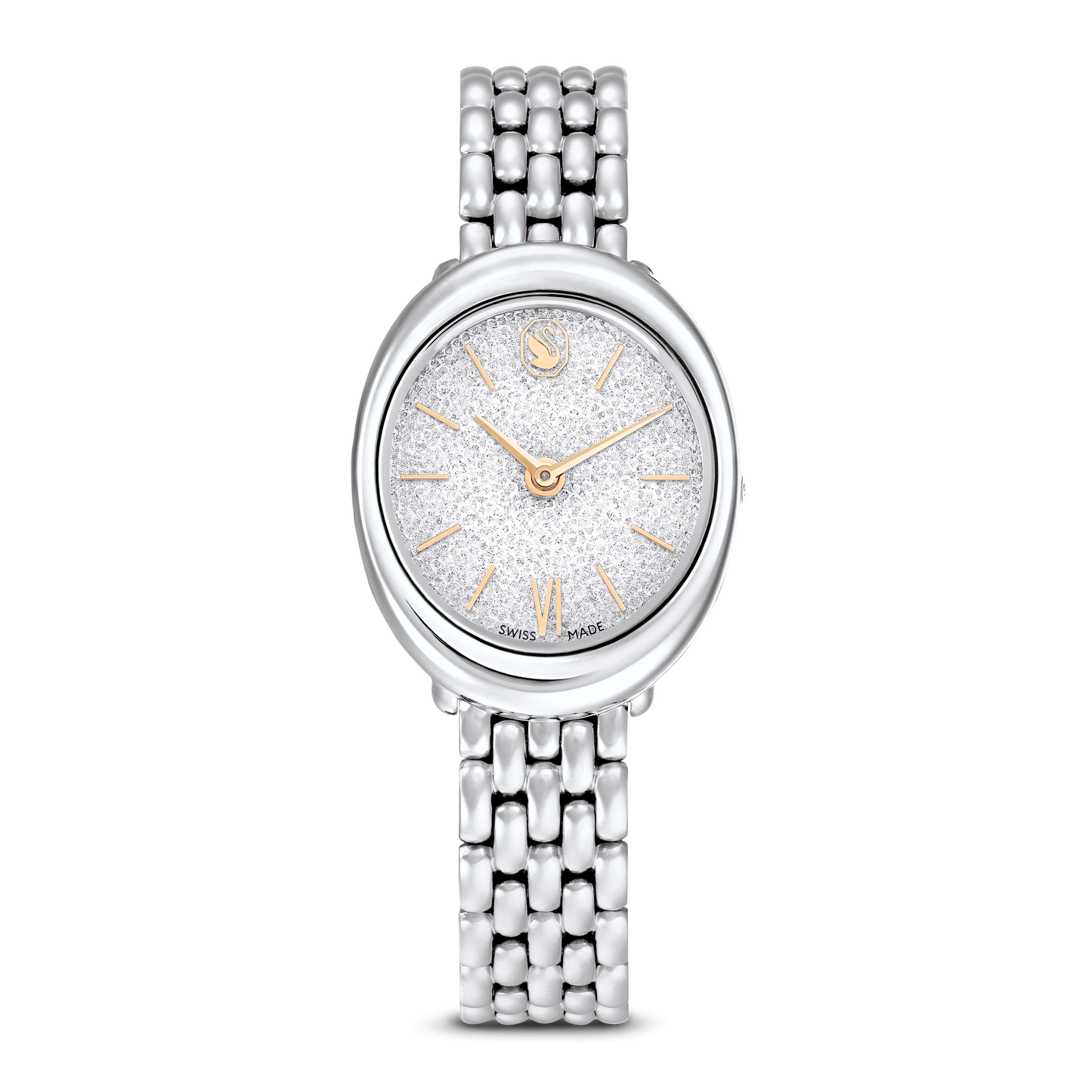 Imber bangle watch, Swiss Made, Metal bracelet, Silver tone, Stainless steel 5717590