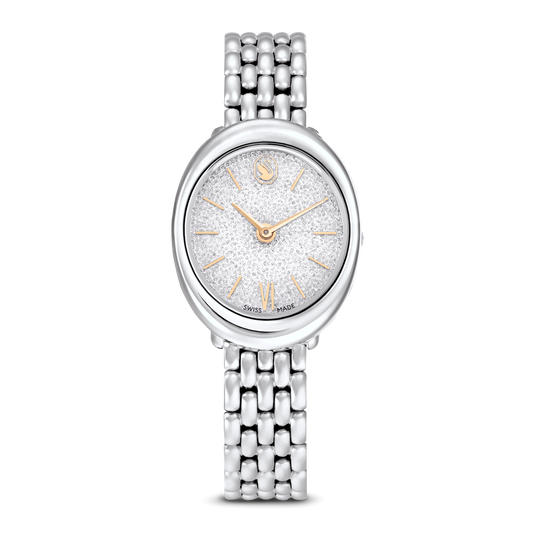 Imber bangle watch, Swiss Made, Metal bracelet, Silver tone, Stainless steel 5717590