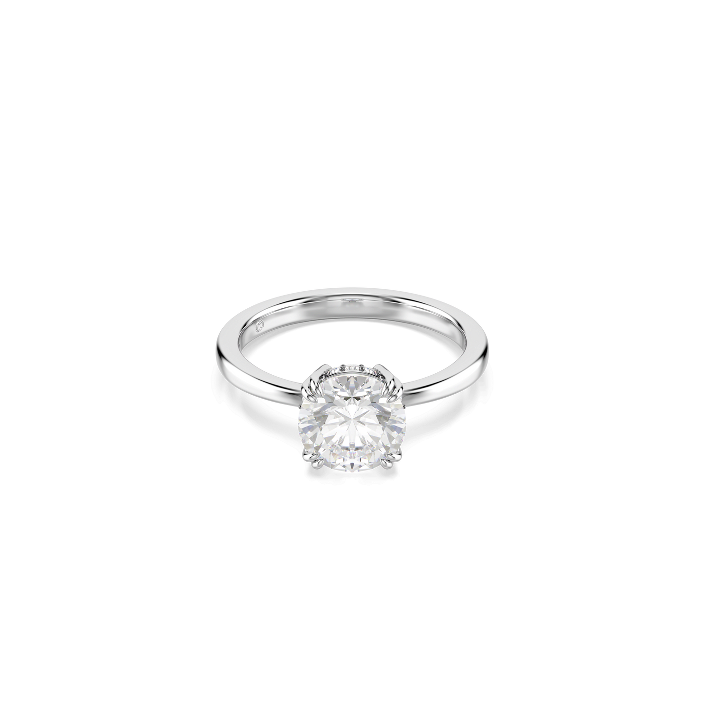 Stilla cocktail ring, Round cut, White, Silver-tone finish 5717941