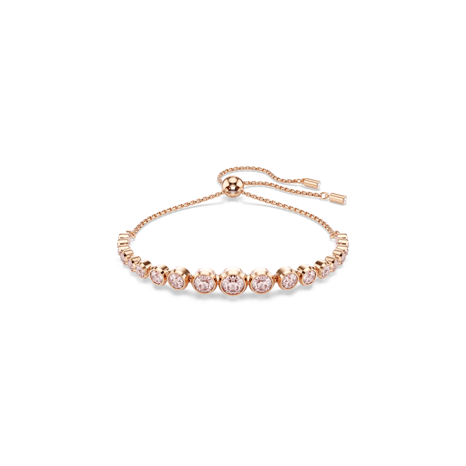 Imber bracelet, Mixed round cuts, Pink, Rose gold-tone plated 5718204
