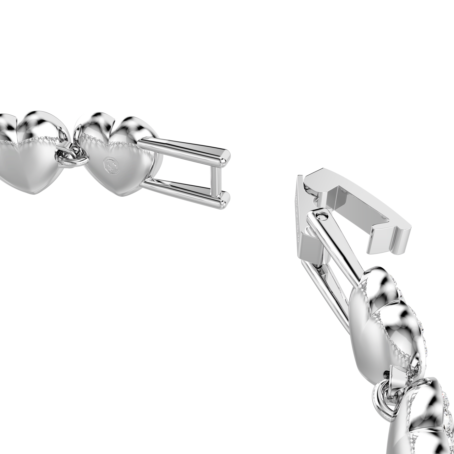 Ariana Grande x Swarovski bracelet, Mixed cuts, Heart, White, Rhodium plated 5720860