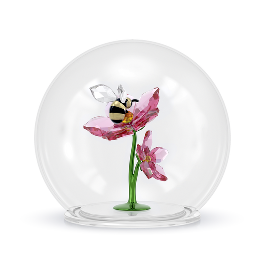 Idyllia Glass Ball Bee and Flowers 5721549