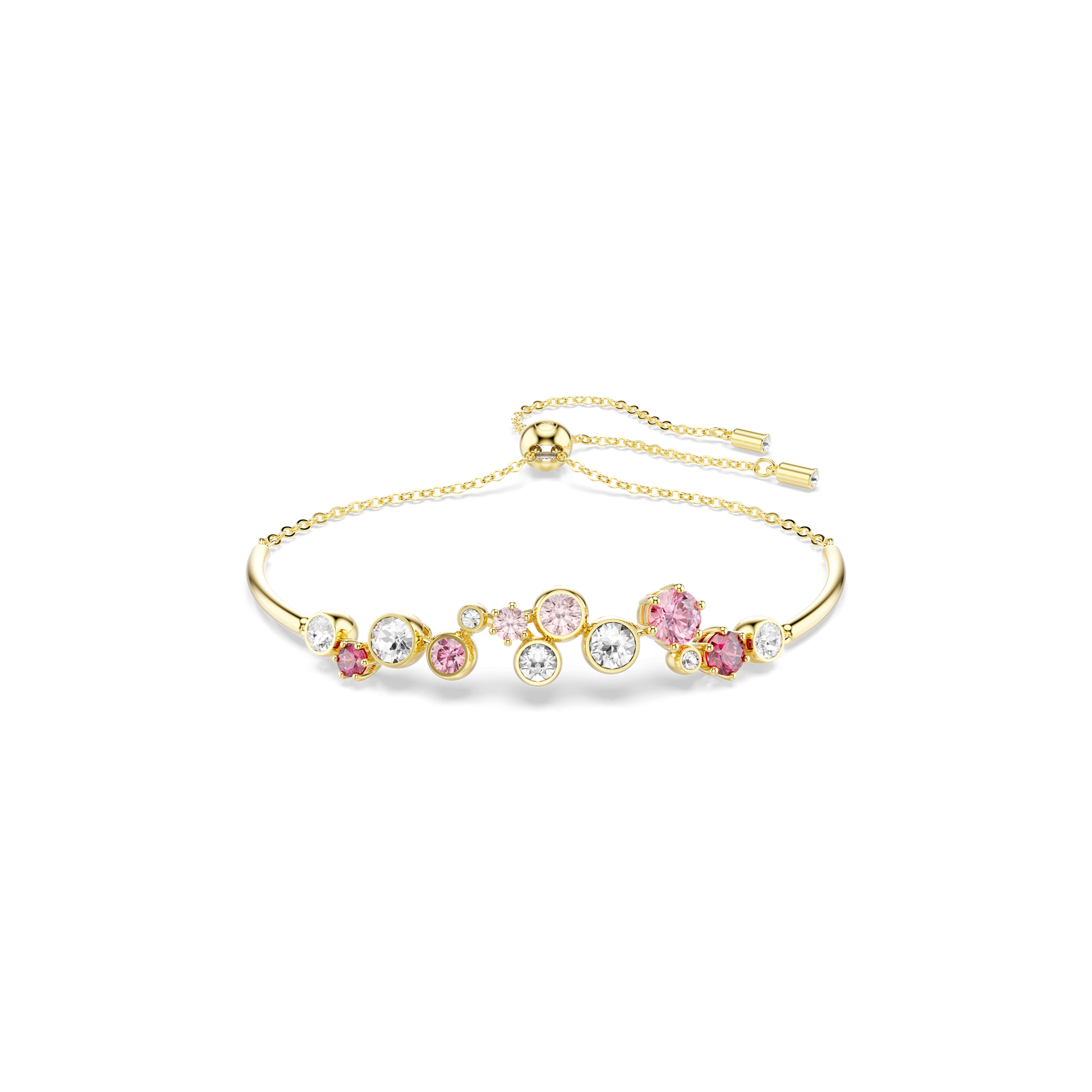 Constella bracelet, Mixed cuts, Multicolored, Gold-tone plated 5722476