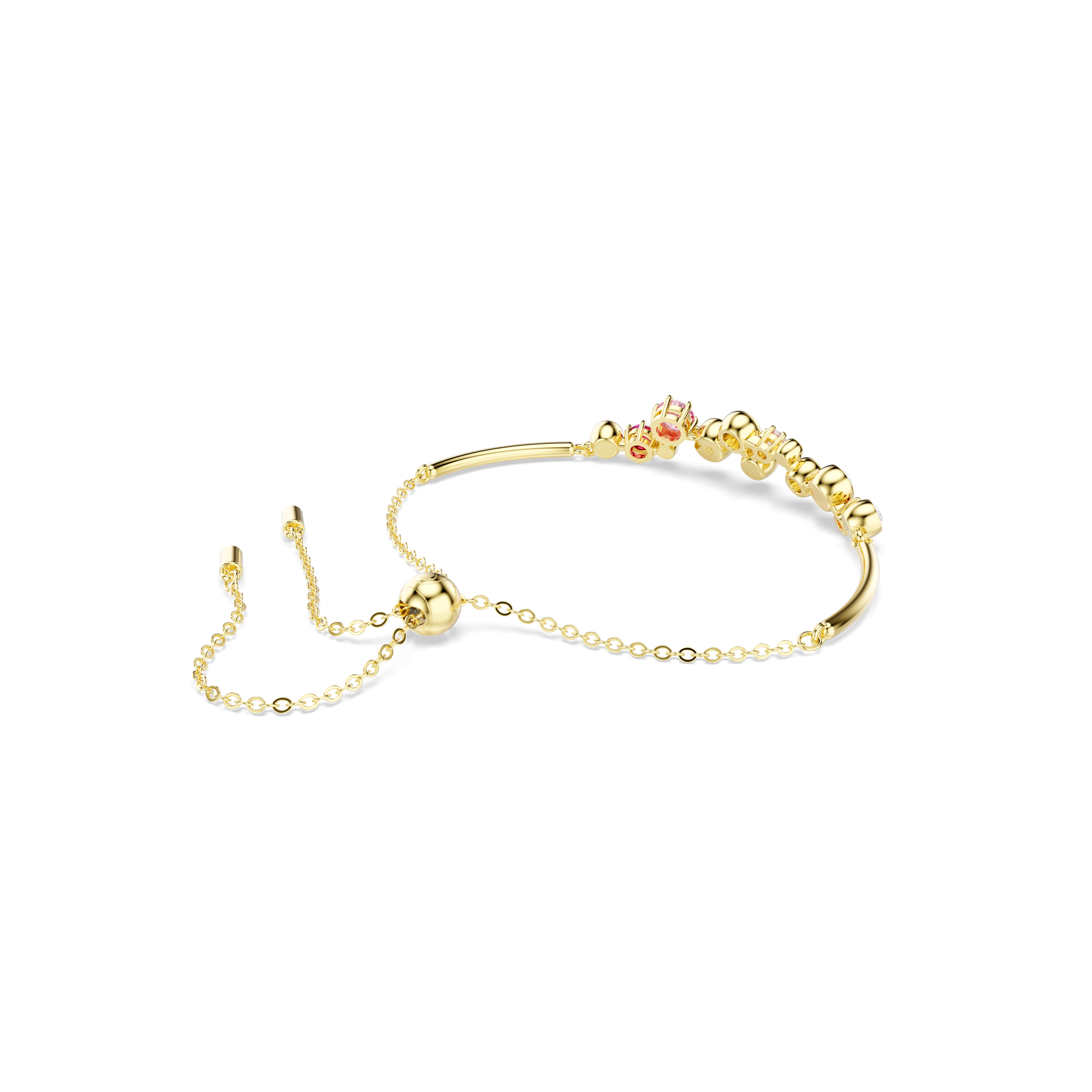 Constella bracelet, Mixed cuts, Multicolored, Gold-tone plated 5722476