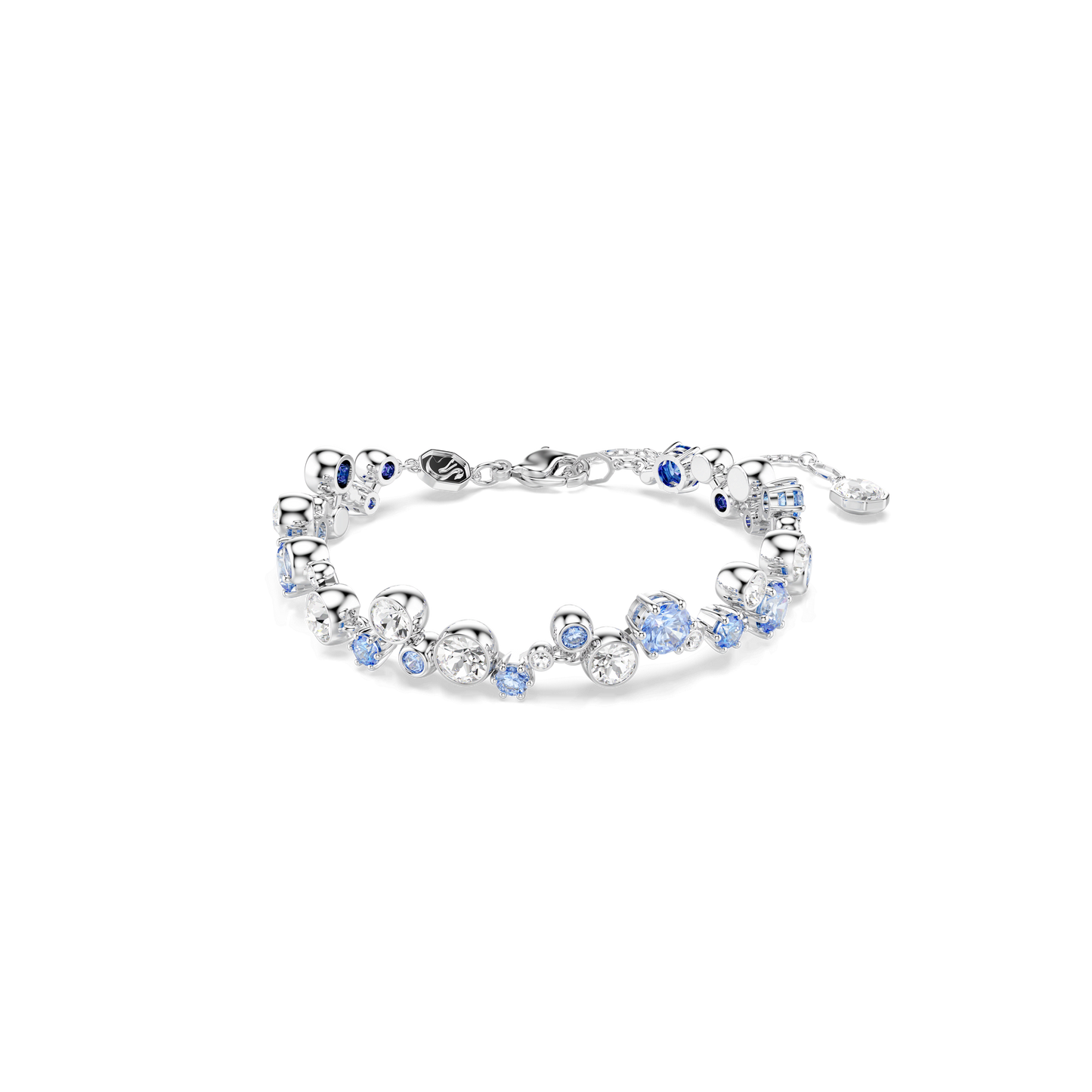 Constella bracelet, Mixed cuts, Blue, Rhodium plated 5722479