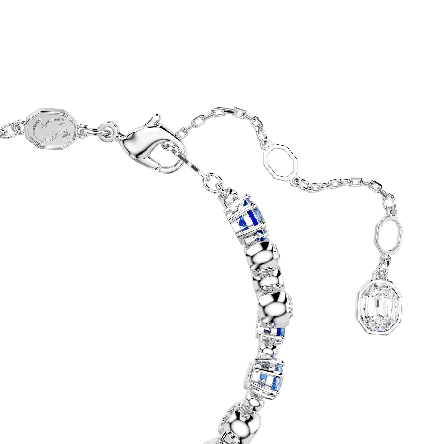 Constella bracelet, Mixed cuts, Blue, Rhodium plated 5722479
