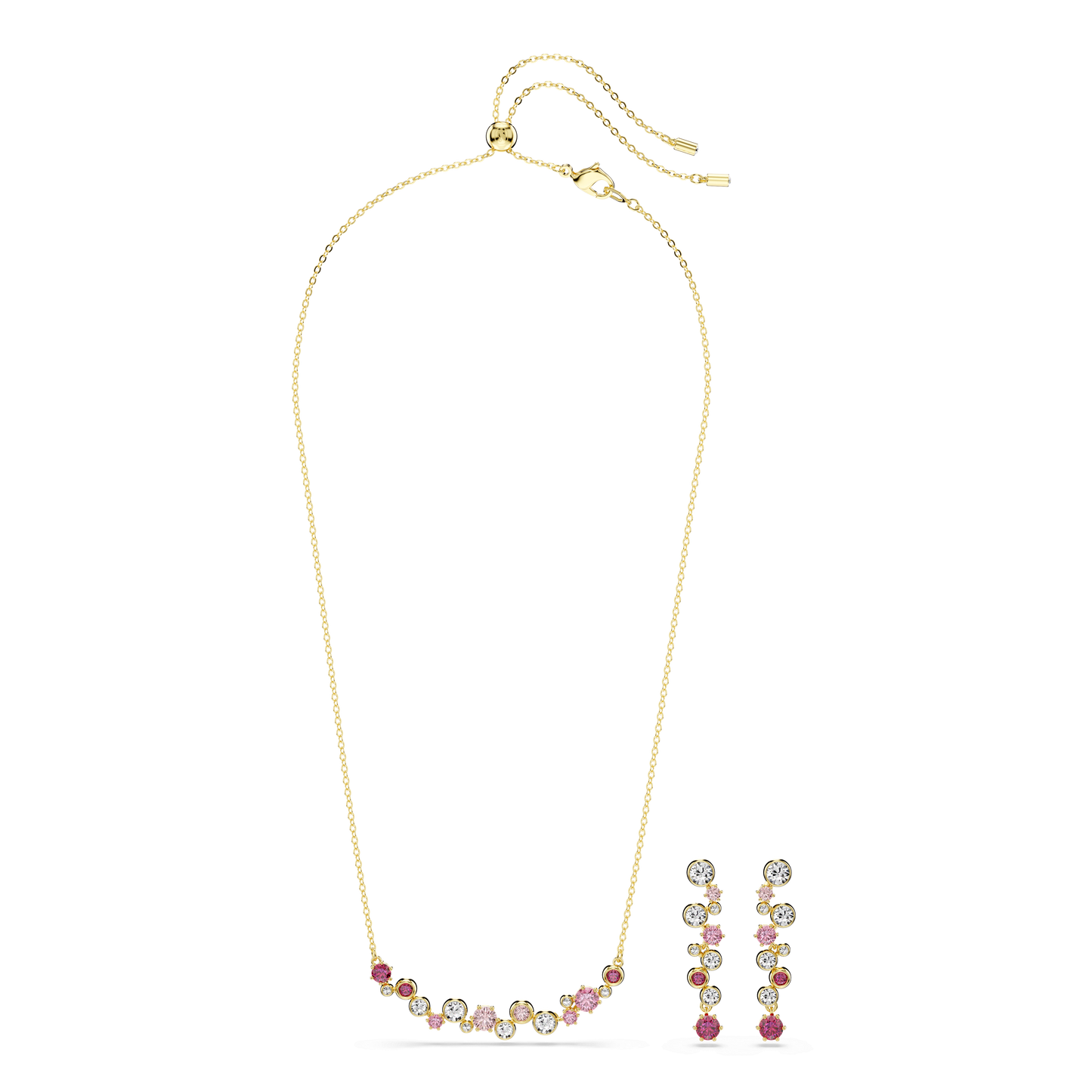 Constella set, Mixed cuts, Multicolored, Gold-tone plated 5722542