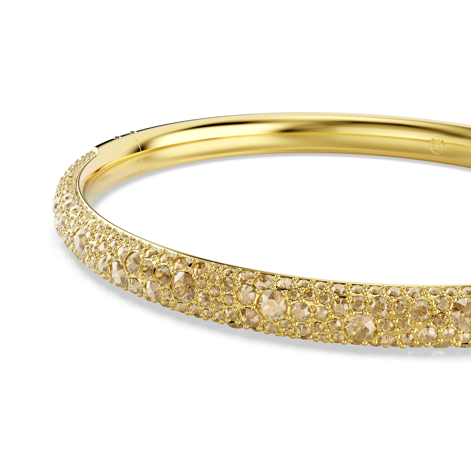 Sublima bangle, Snow pavé, Gold tone, Gold-tone plated 5723336
