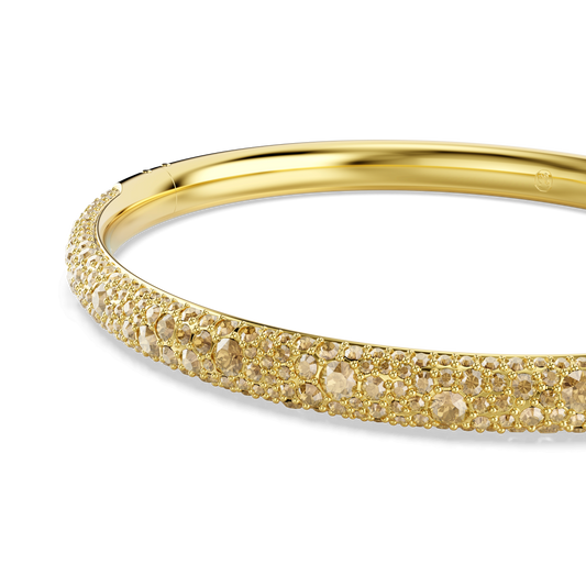 Sublima bangle, Snow pavé, Gold tone, Gold-tone plated 5723336