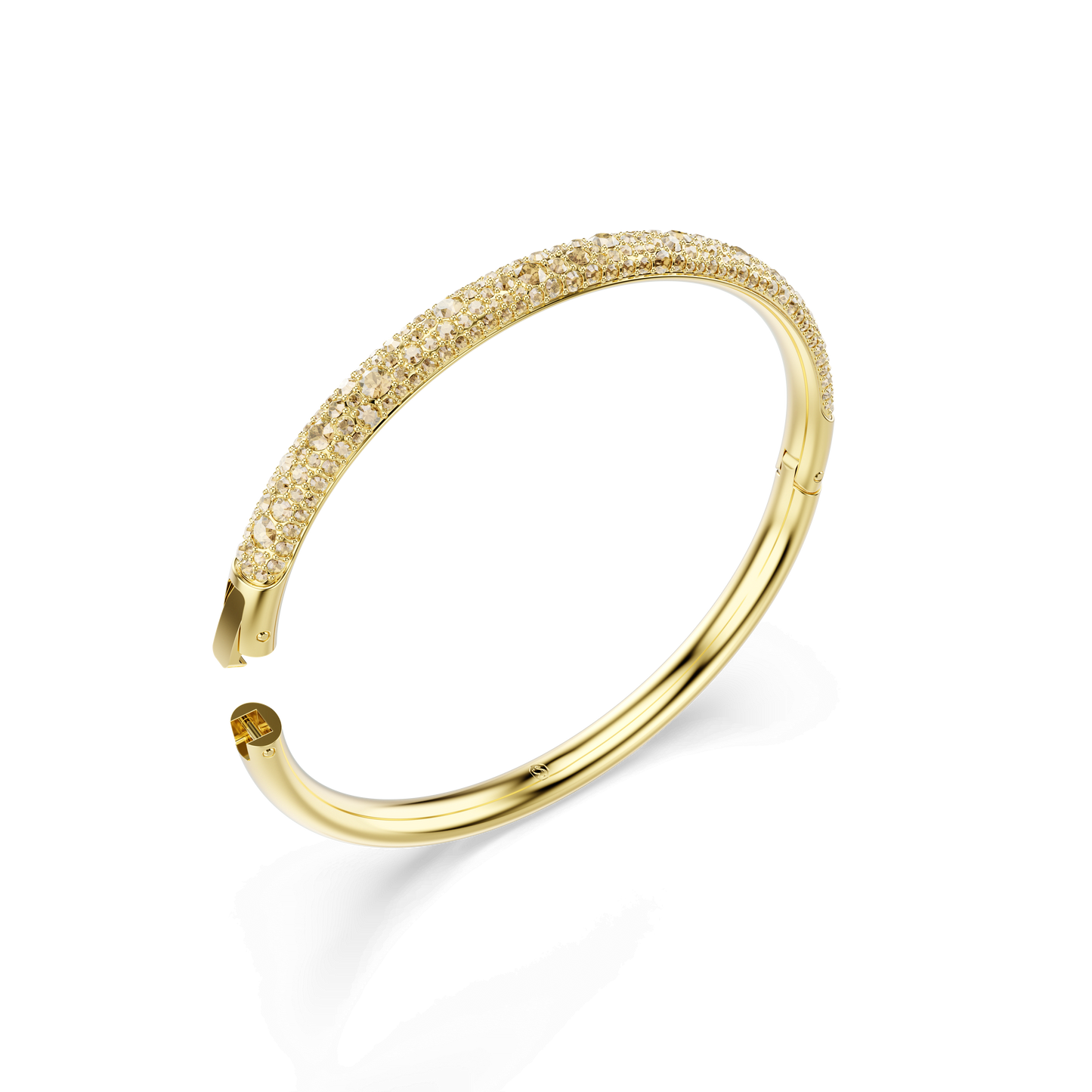 Sublima bangle, Snow pavé, Gold tone, Gold-tone plated 5723336