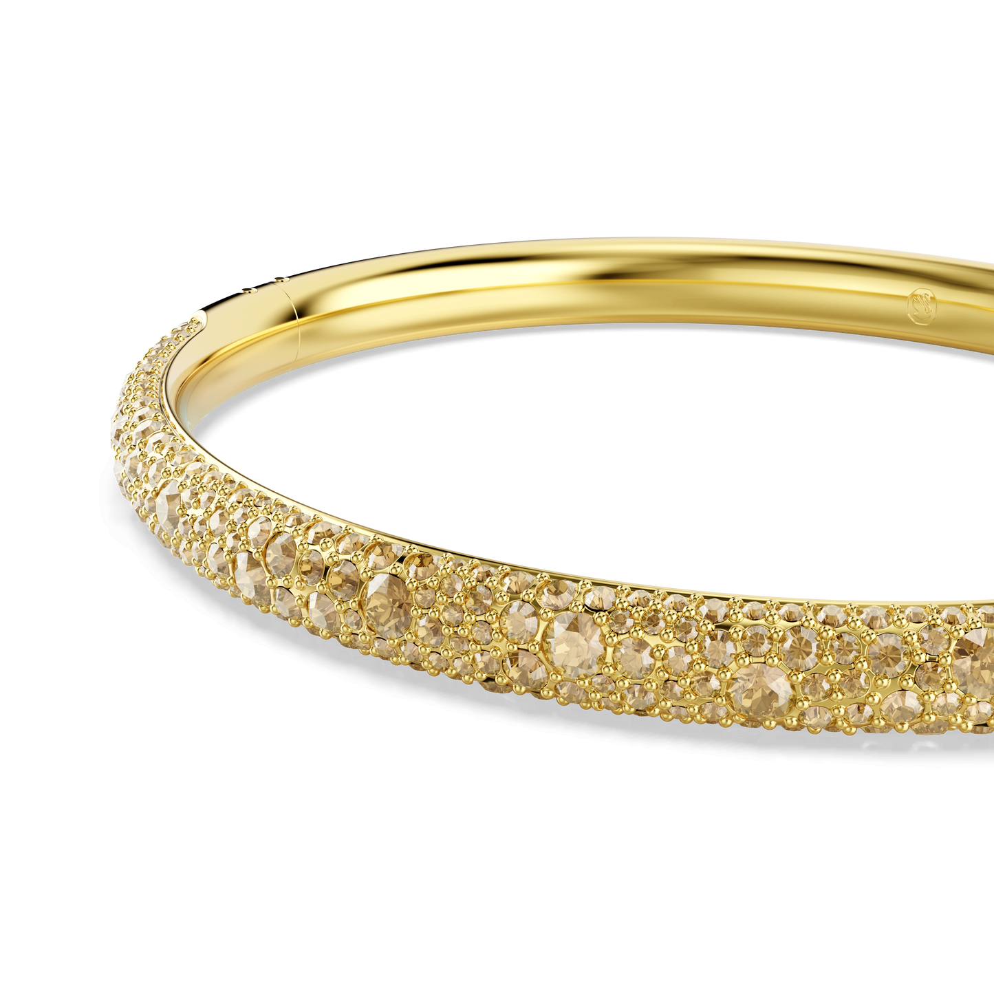 Sublima bangle, Snow pavé, Gold tone, Gold-tone plated 5723337