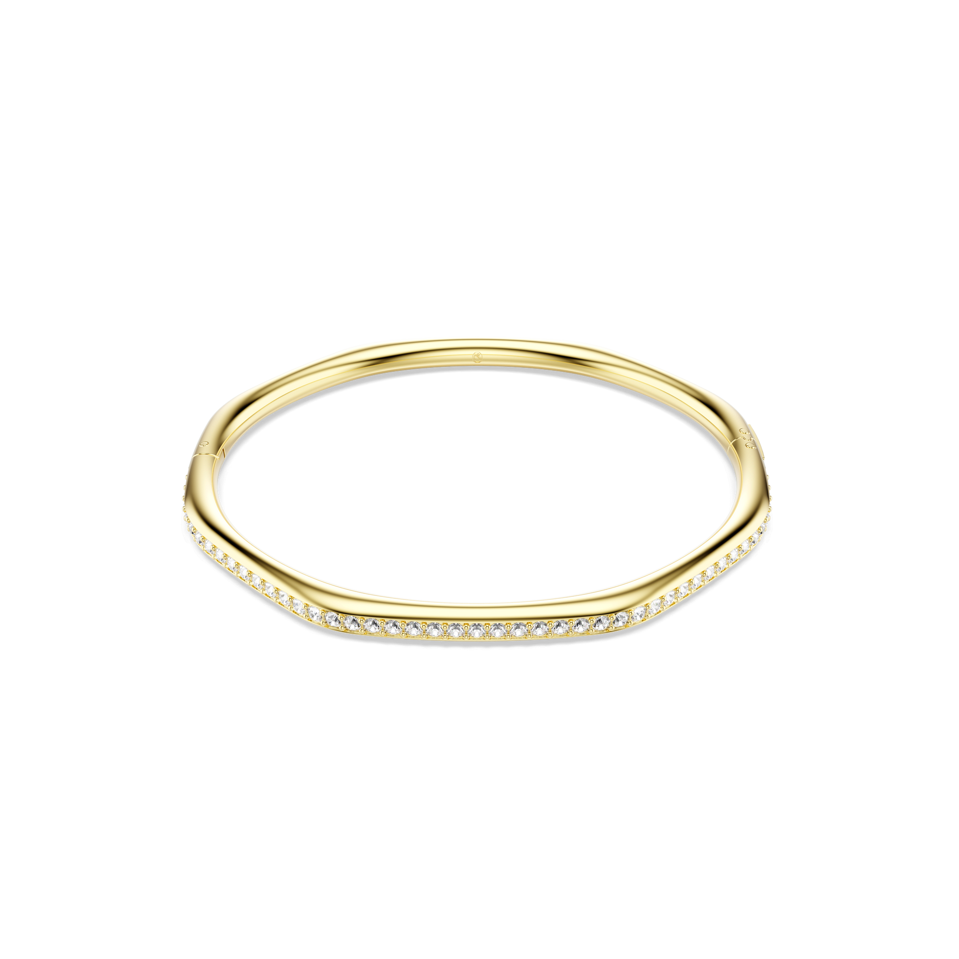 Dextera bangle, Octagon shape, Round cut, White, Gold-tone plated 5724581