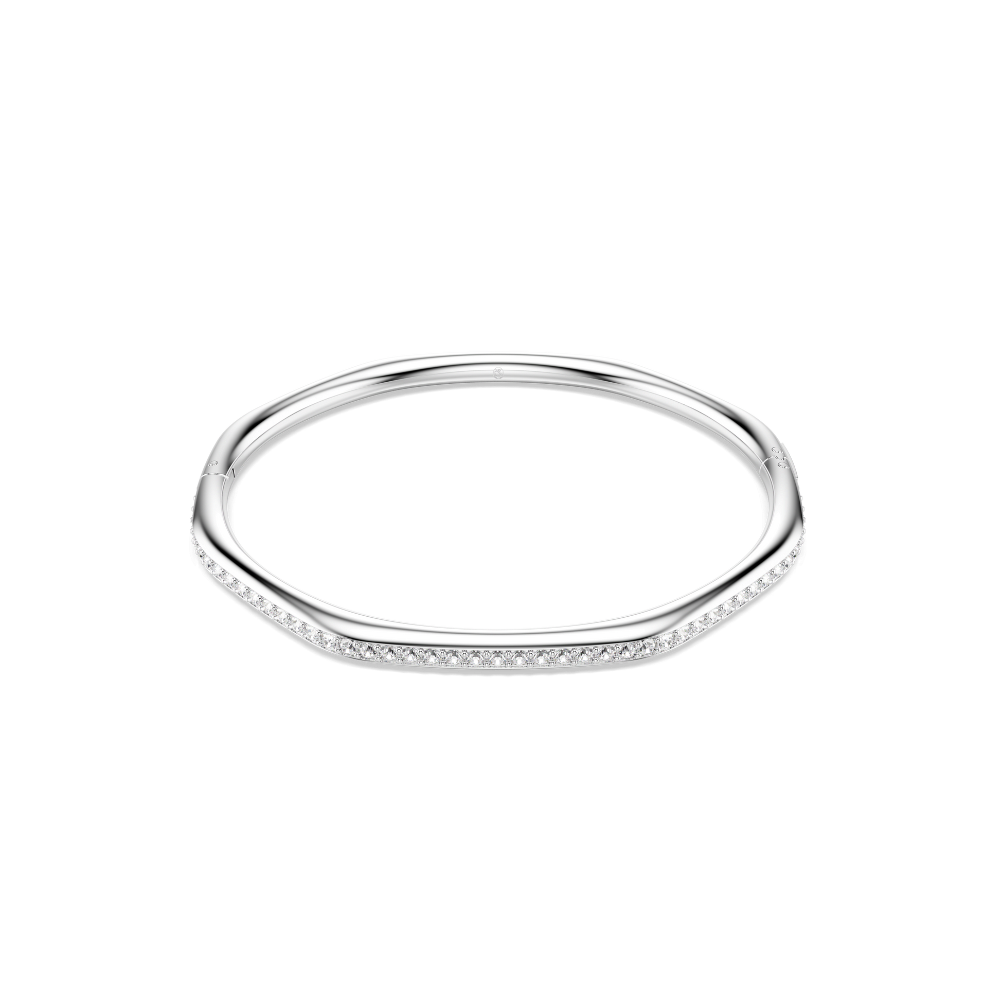 Dextera bangle, Octagon shape, Round cut, White, Rhodium plated 5725221