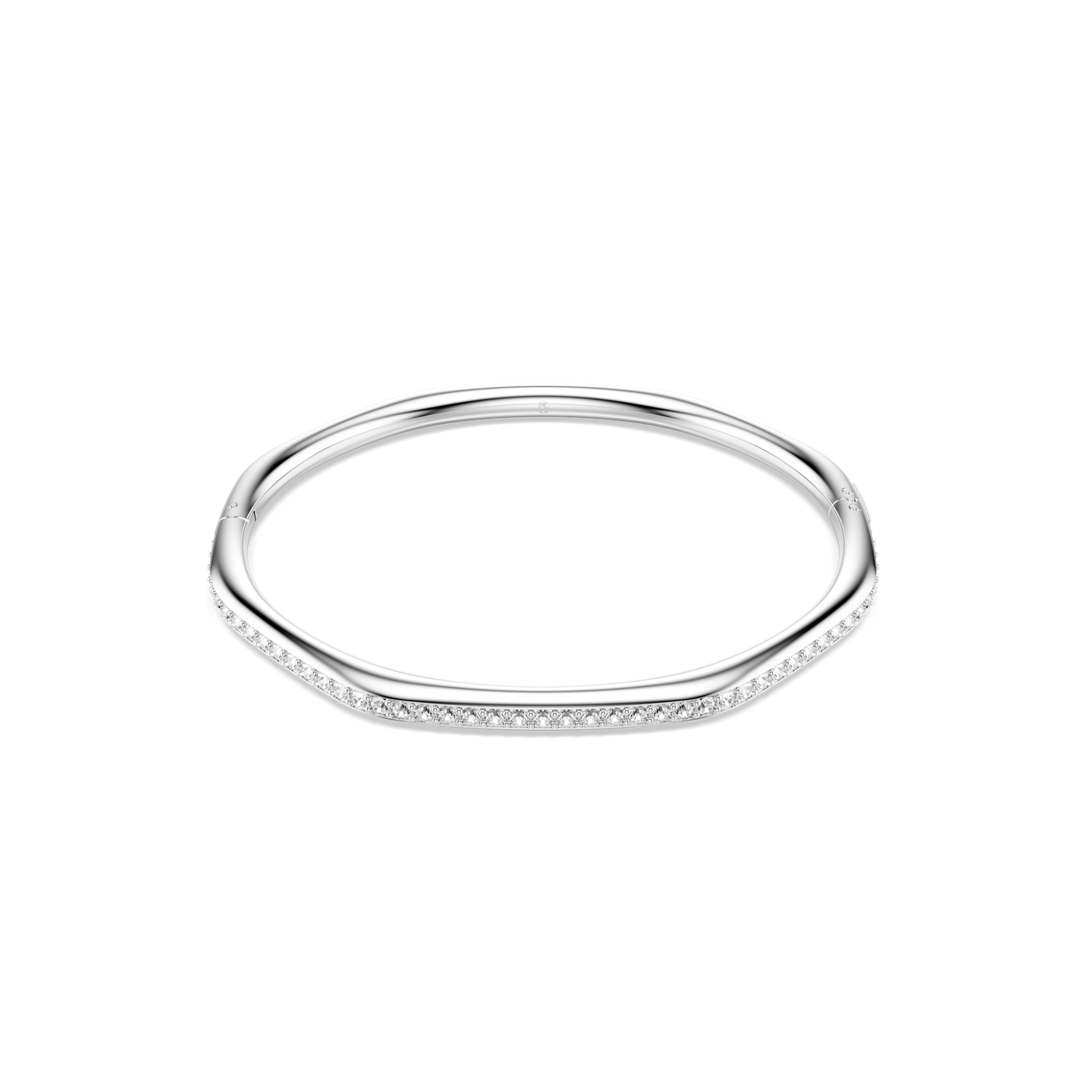 Dextera bangle, Octagon shape, Round cut, White, Rhodium plated 5725222