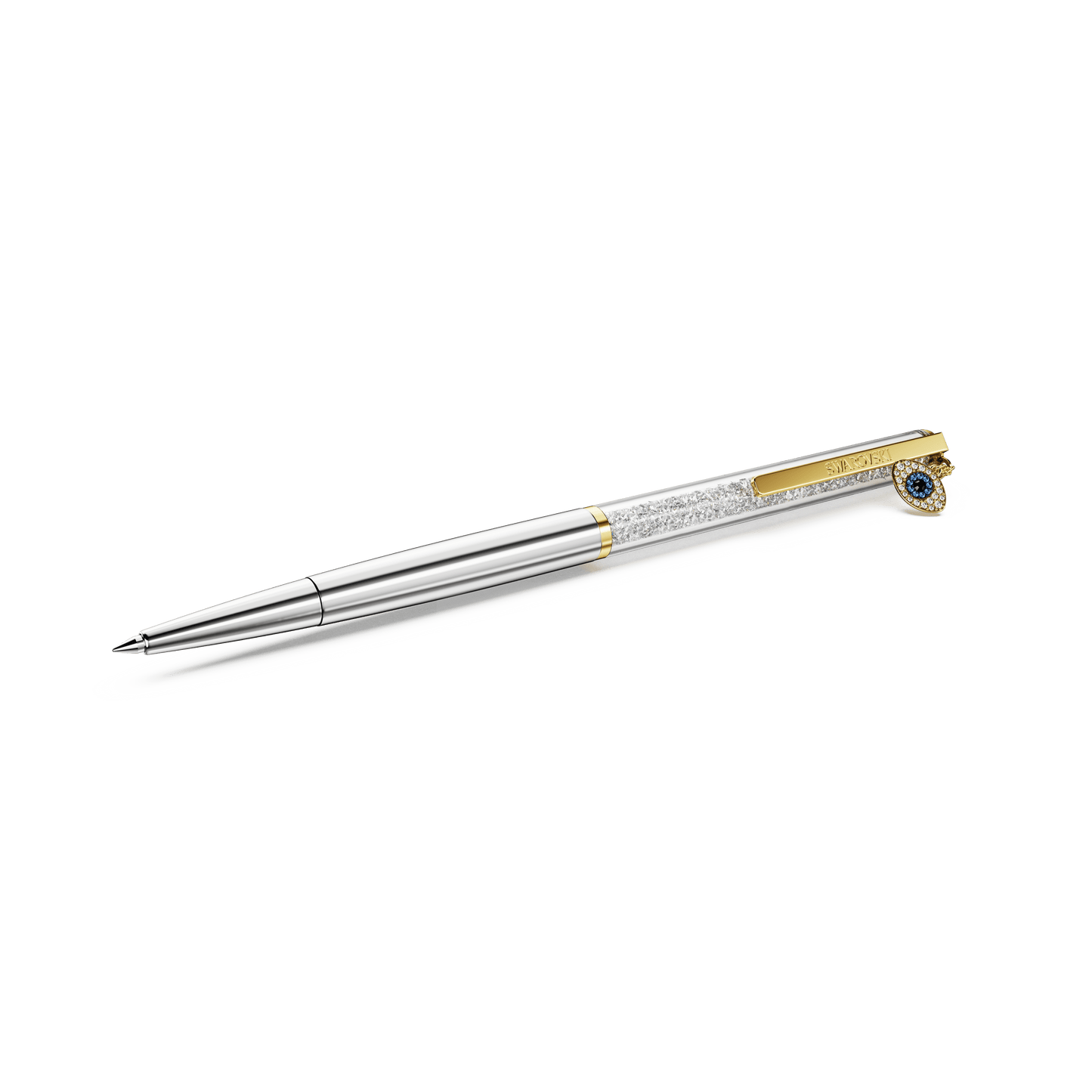Crystalline ballpoint pen, Evil eye, Gold tone, Mixed metal finish 5728729
