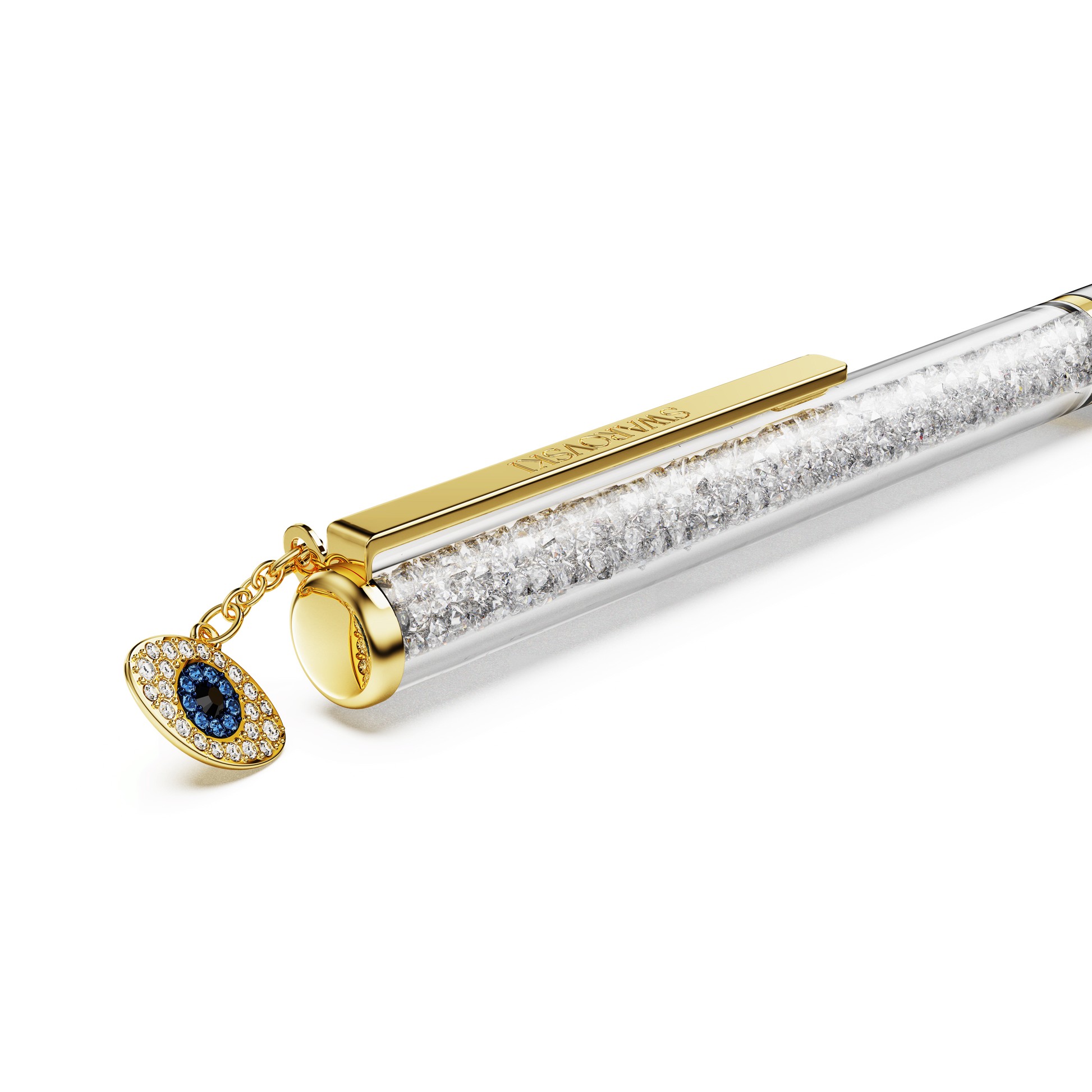 Crystalline ballpoint pen, Evil eye, Gold tone, Mixed metal finish 5728729