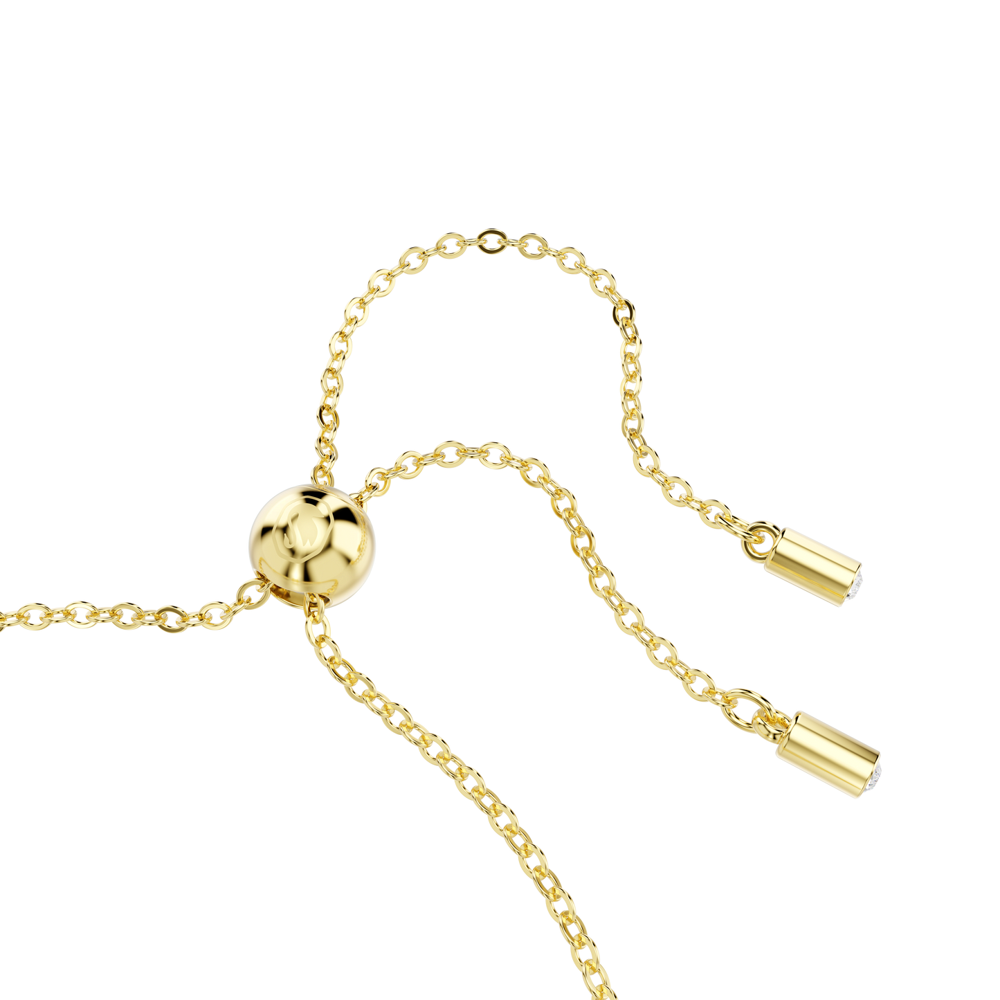 Matrix Tennis bracelet, Mixed cuts, Caramel, Gold-tone plated 5730699