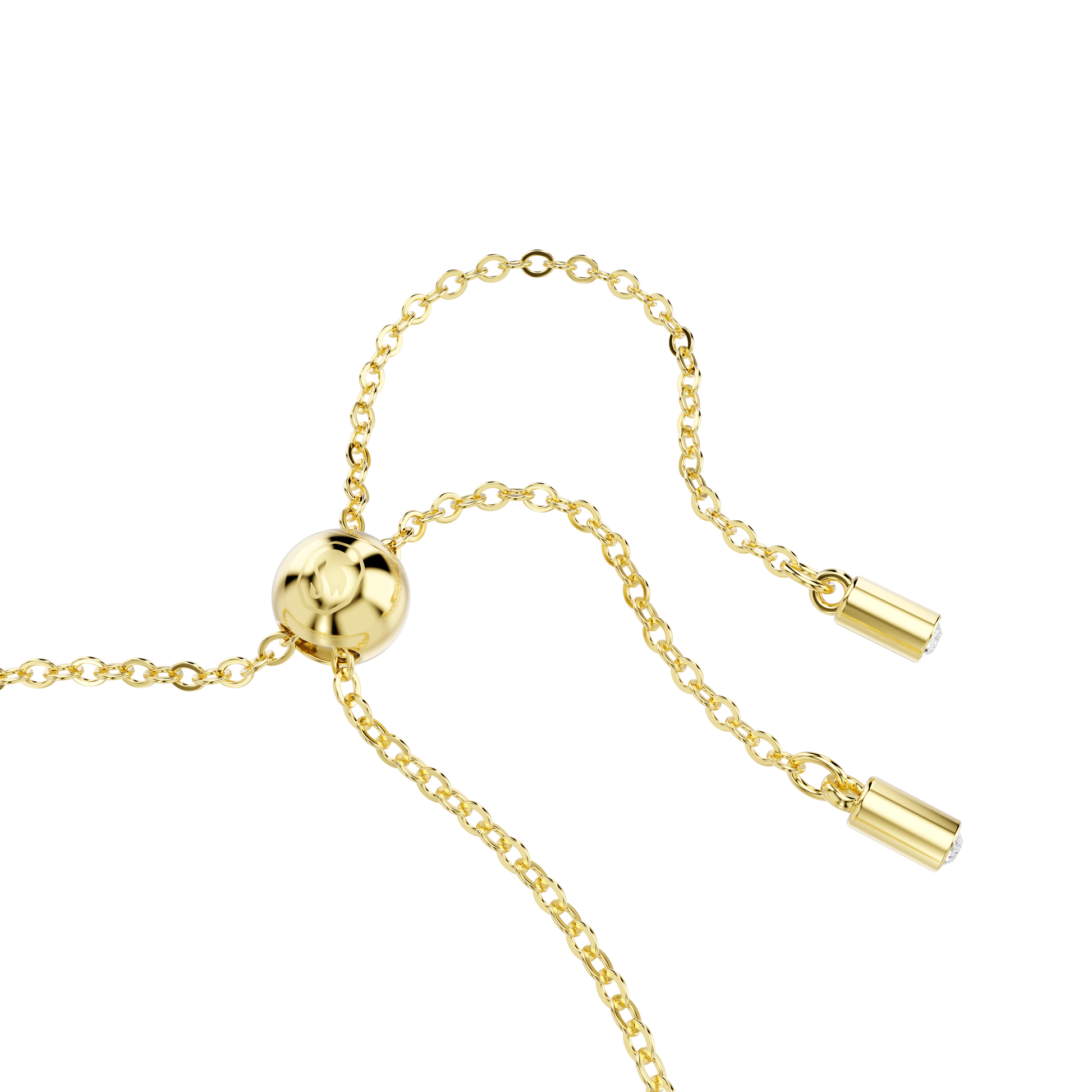 Matrix Tennis bracelet, Mixed cuts, Caramel, Gold-tone plated 5730699