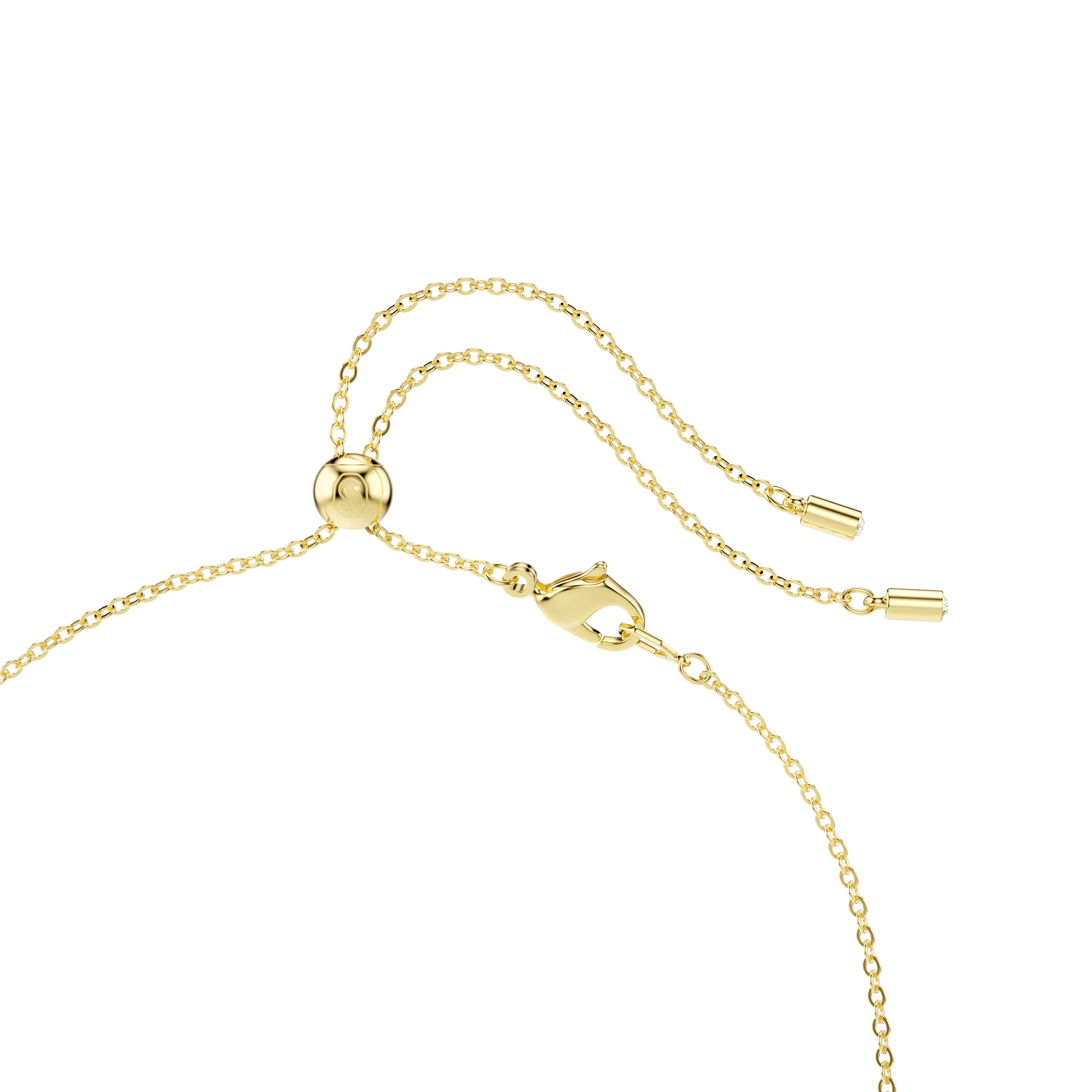 Constella necklace, Mixed cuts, Green, Gold-tone plated 5732247
