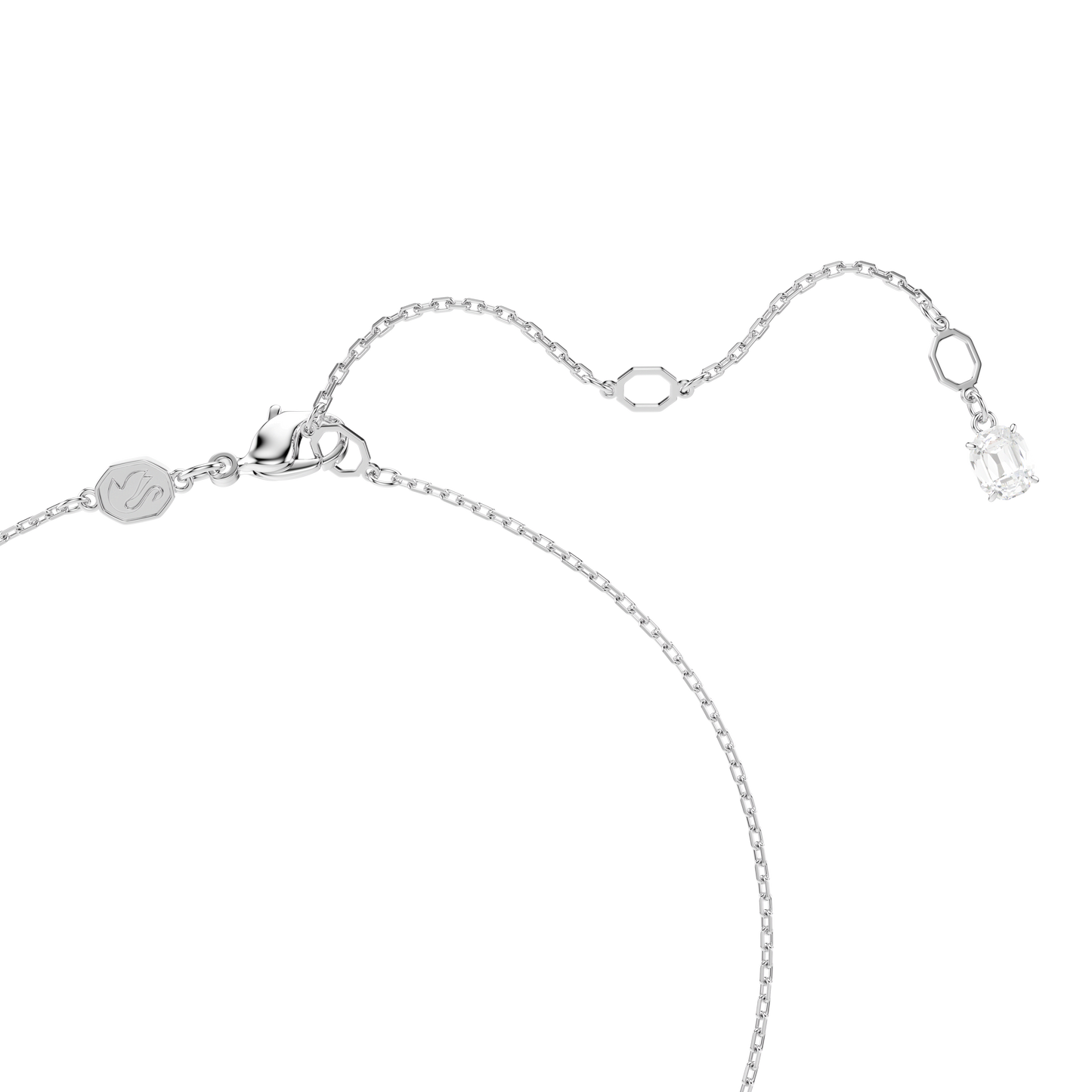 Swan pendant, Mixed cuts, Swan, White 5732412
