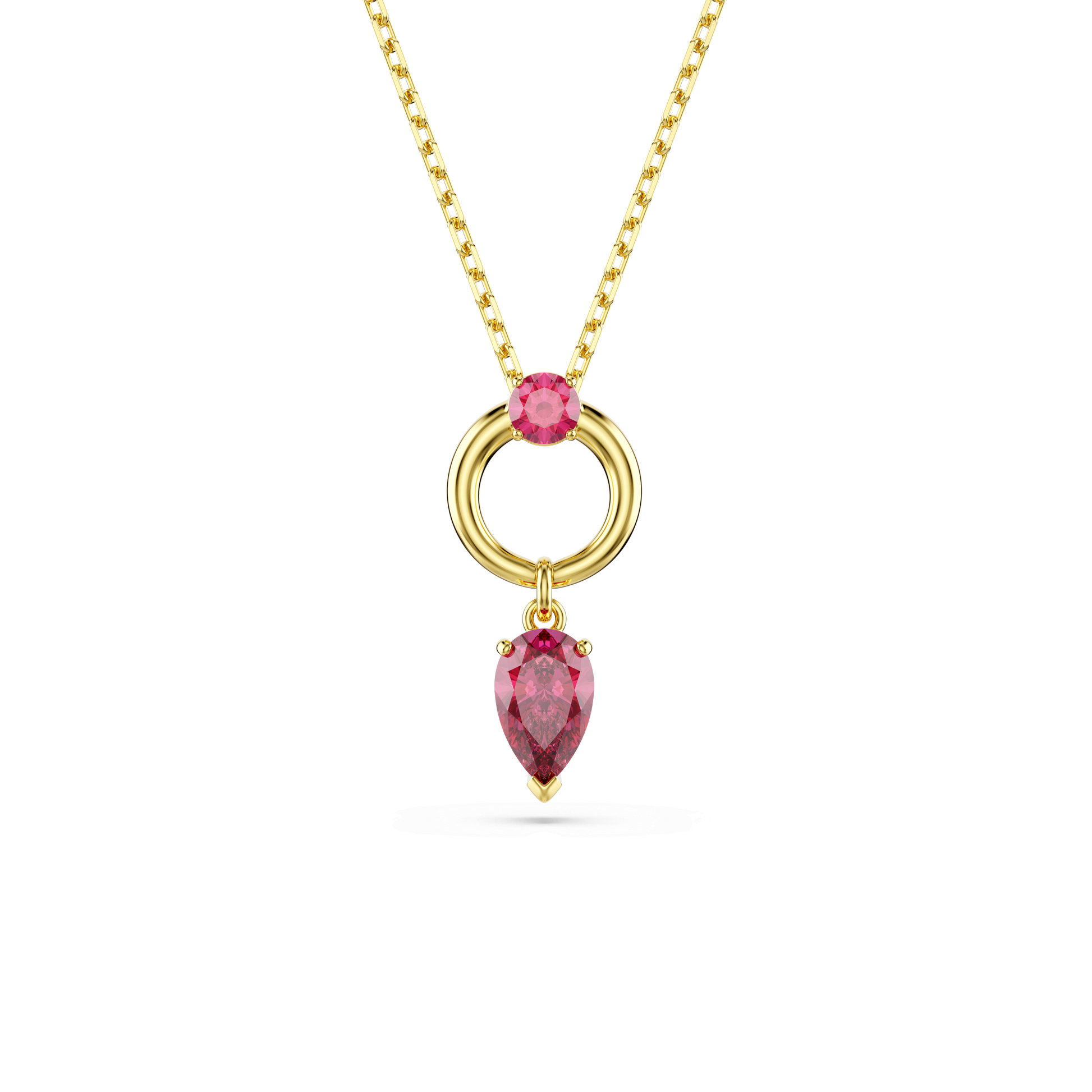 Mesmera pendant, Mixed cuts, Red, Gold-tone plated 5732487