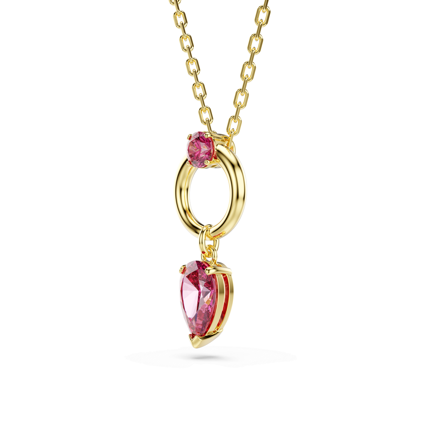 Mesmera pendant, Mixed cuts, Red, Gold-tone plated 5732487