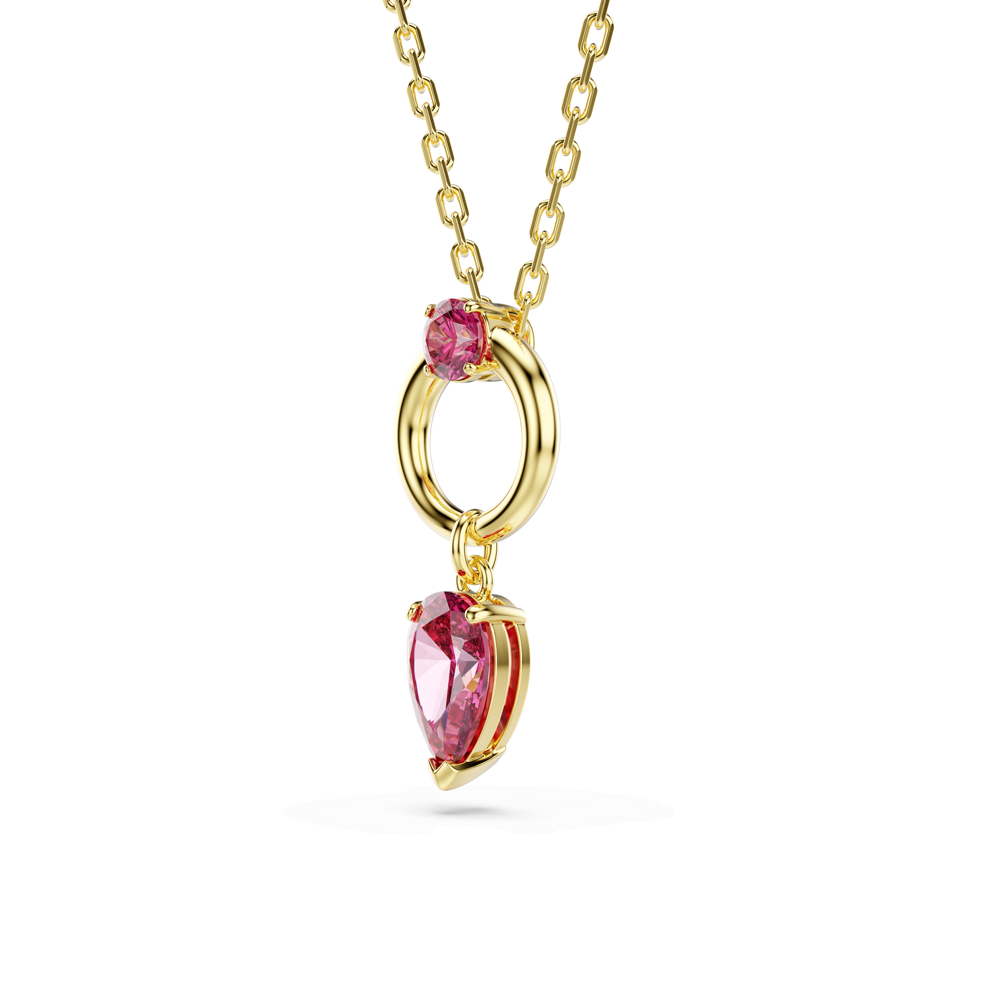 Mesmera pendant, Mixed cuts, Red, Gold-tone plated 5732487