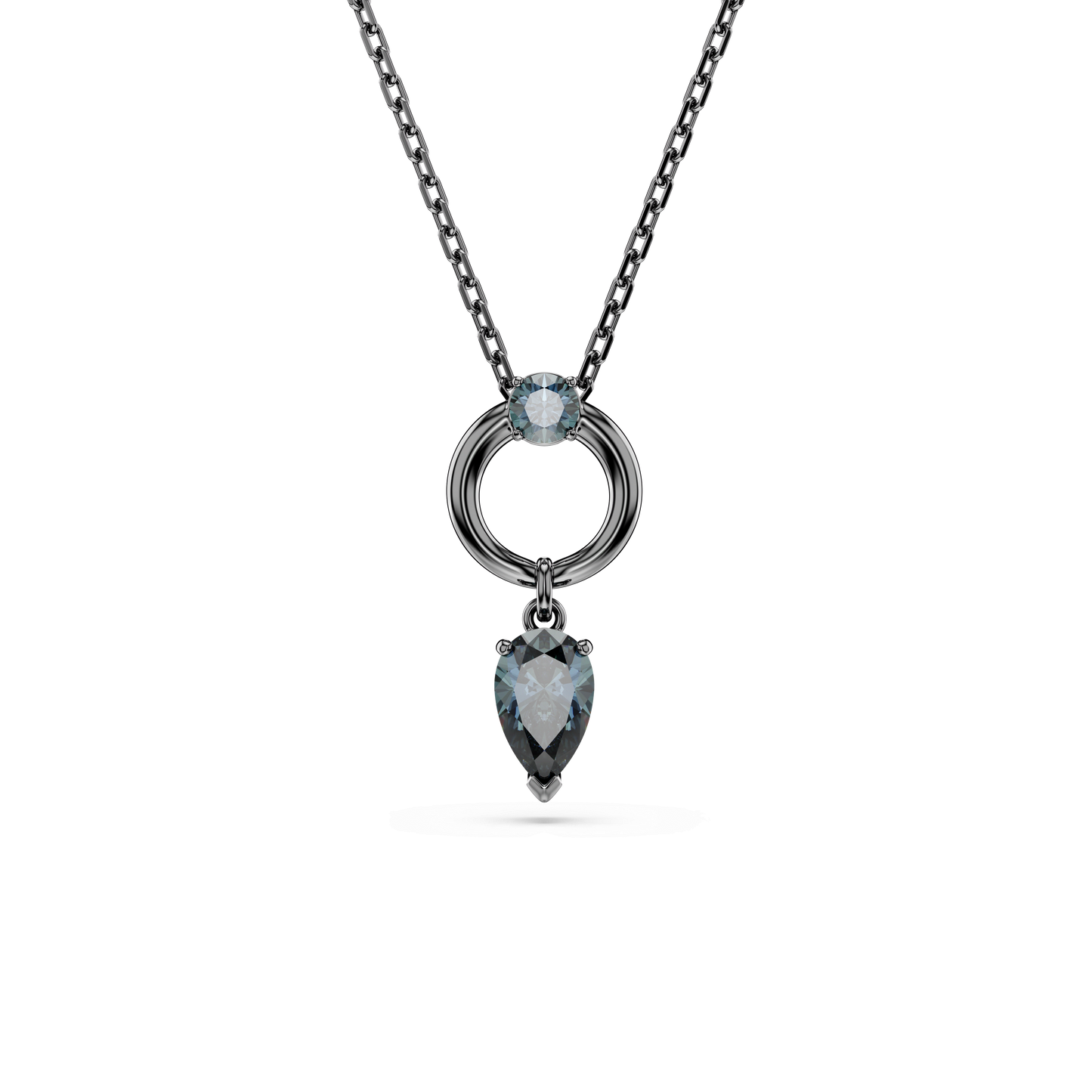 Mesmera pendant, Mixed cuts, Gray, Ruthenium plated 5732491
