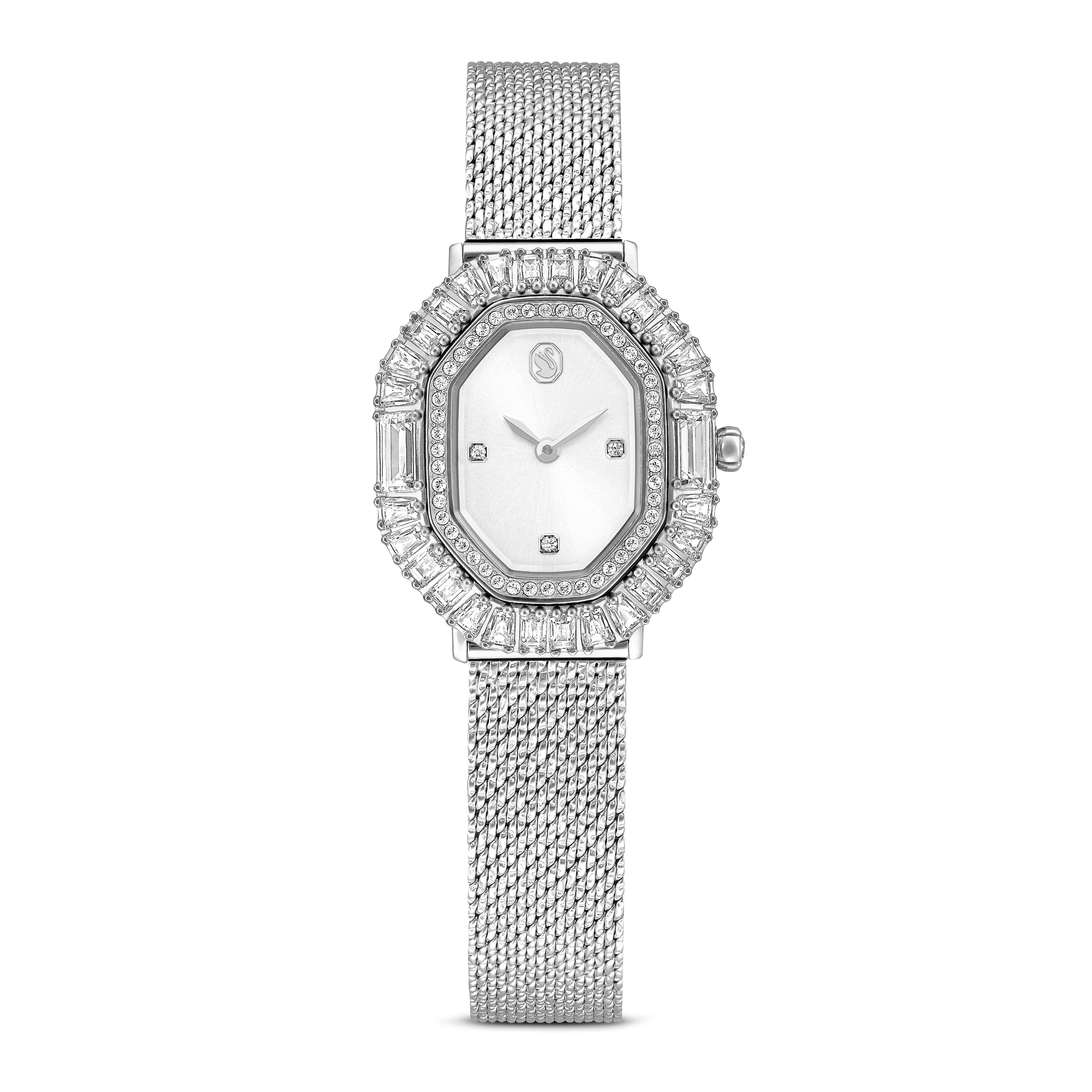 Matrix octagon watch, Metal bracelet, Silver tone, Stainless steel 5732498