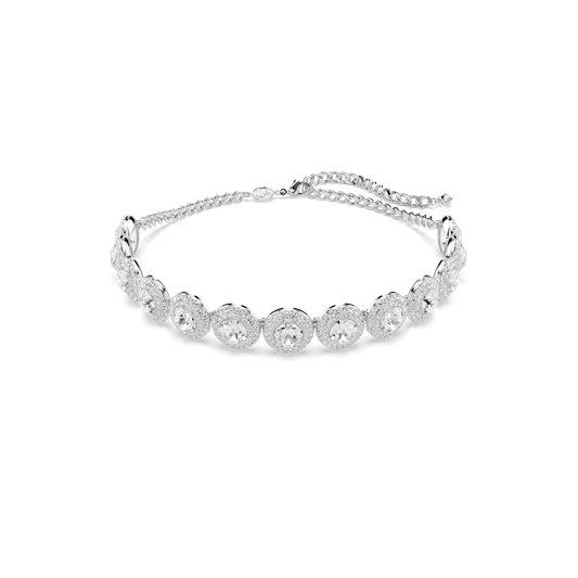 Una Angelic choker, White, Rhodium plated 5733194