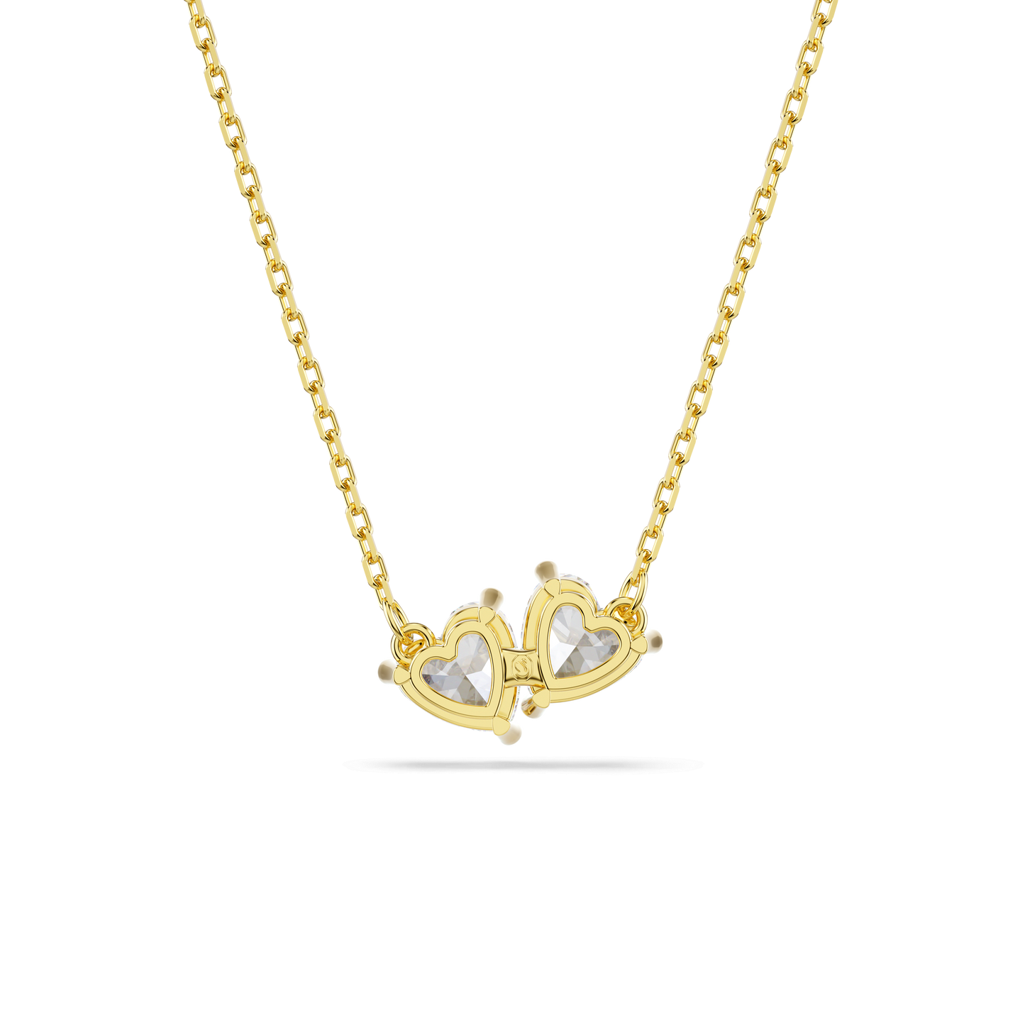 Mesmera necklace, Heart, White, Gold-tone plated 5733475